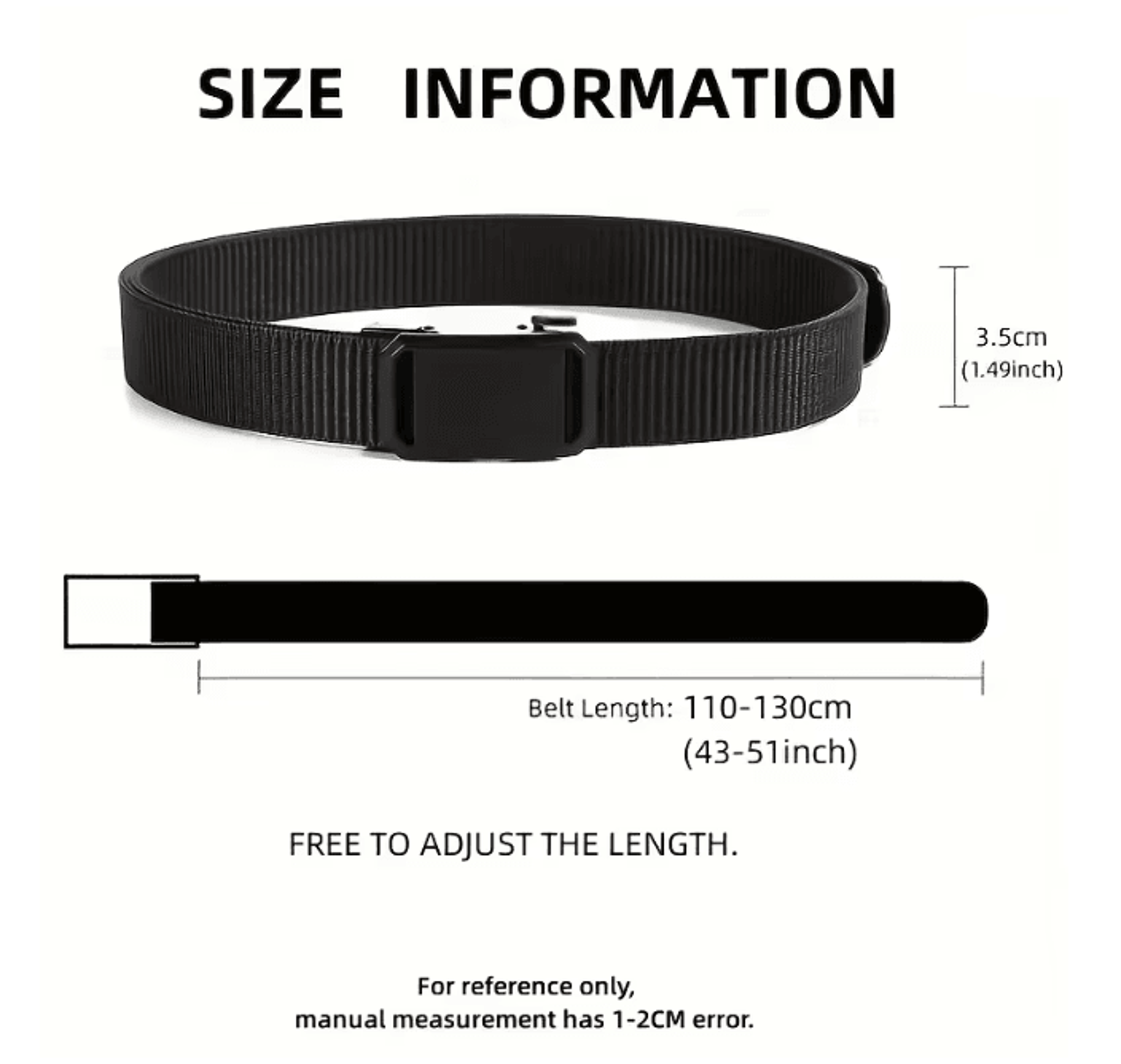 Automatic Buckle Tactical Canvas Belt For Men Outdoor And Workwearb 2