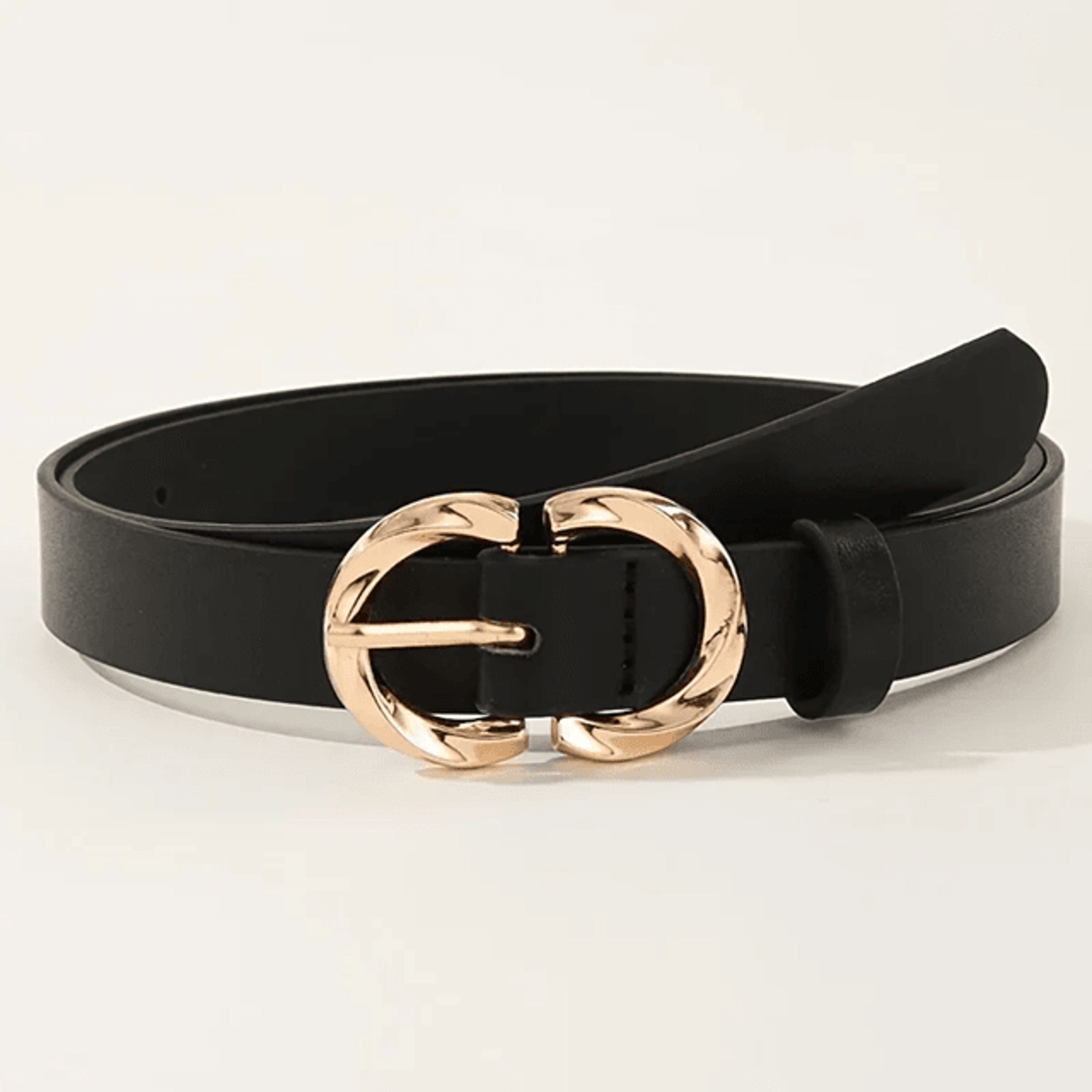 Womens Classic PU Leather Belt With Metal Buckle Fashion Jeans Belt 1