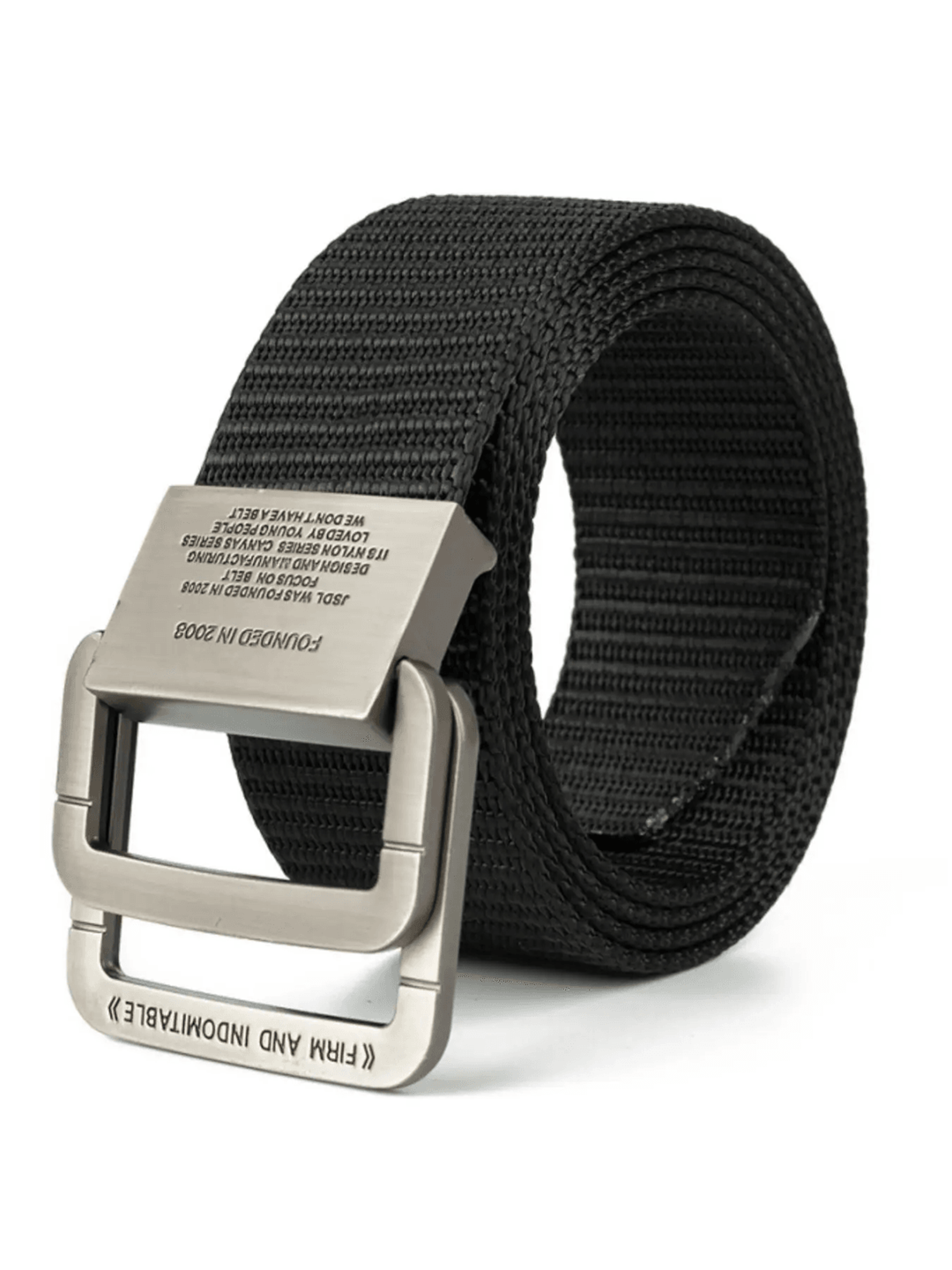 Mens Automatic Buckle Canvas Belt Nylon Webbing Casual Sports Belt 2