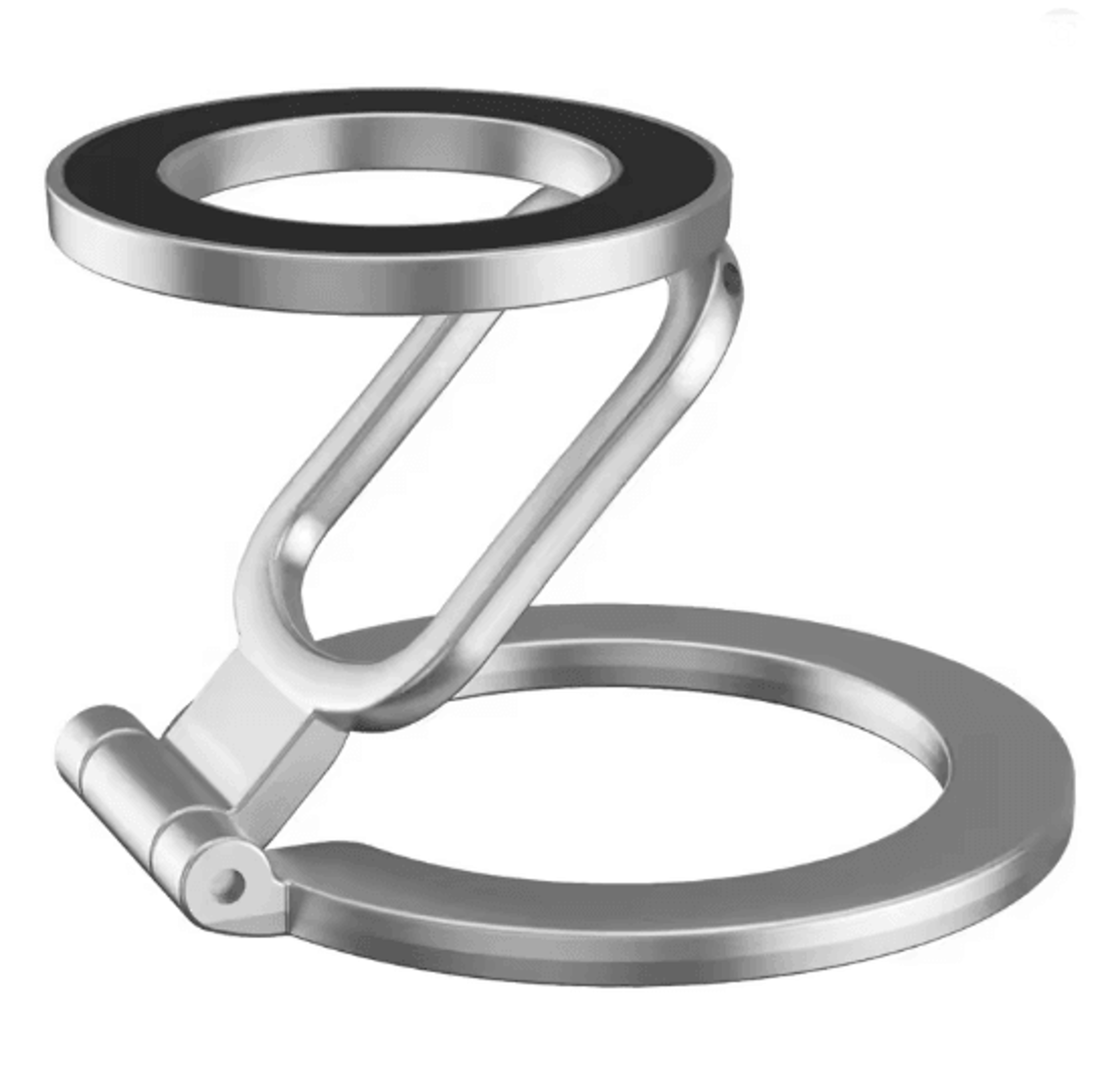 Double Sided MagSafe Phone Holder 360 Rotating Magnetic Stand With Finger Grip 3