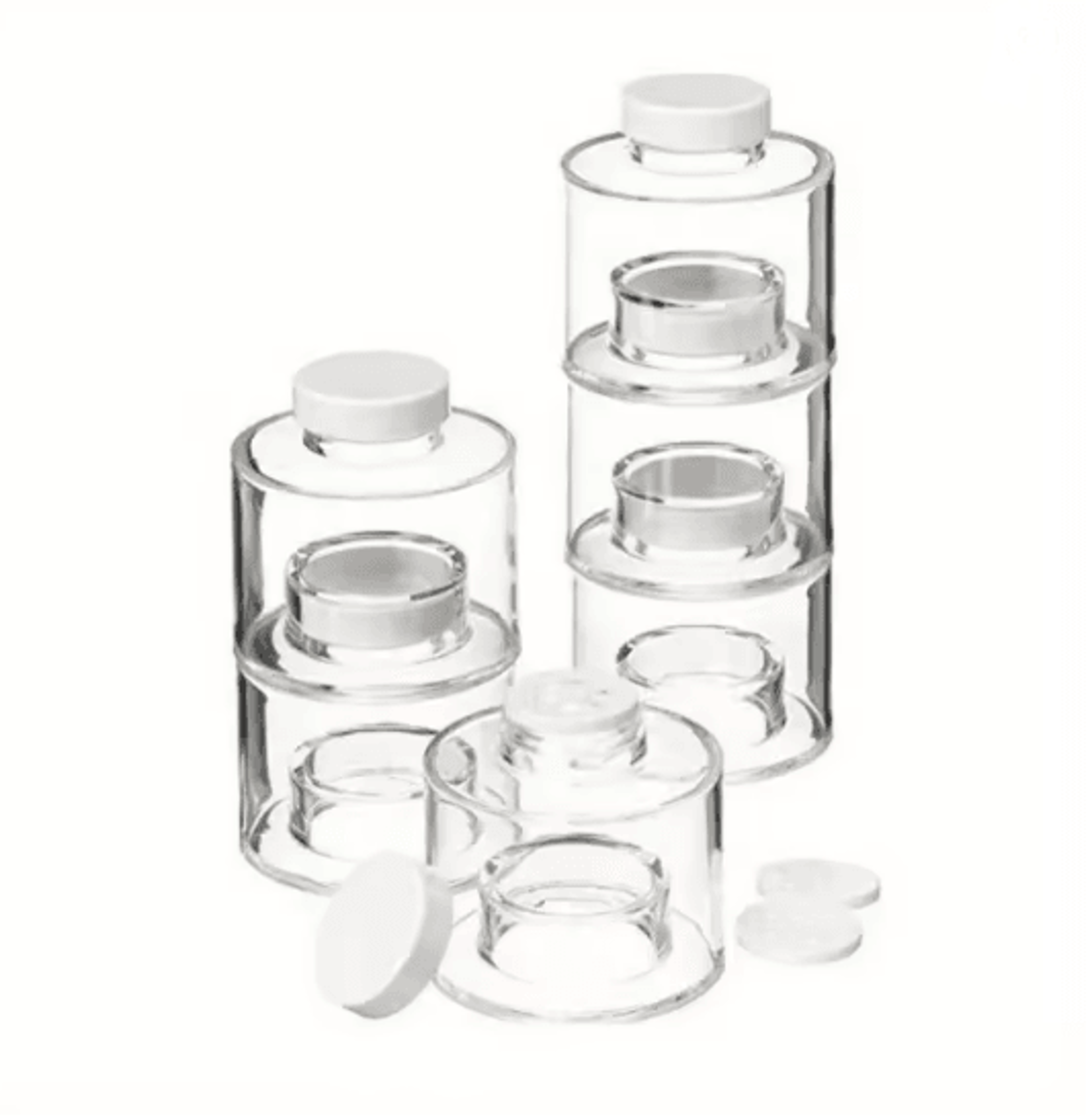 6 Piece Spice Jar Set With Transparent Shakers And Compact Spice Rack 2