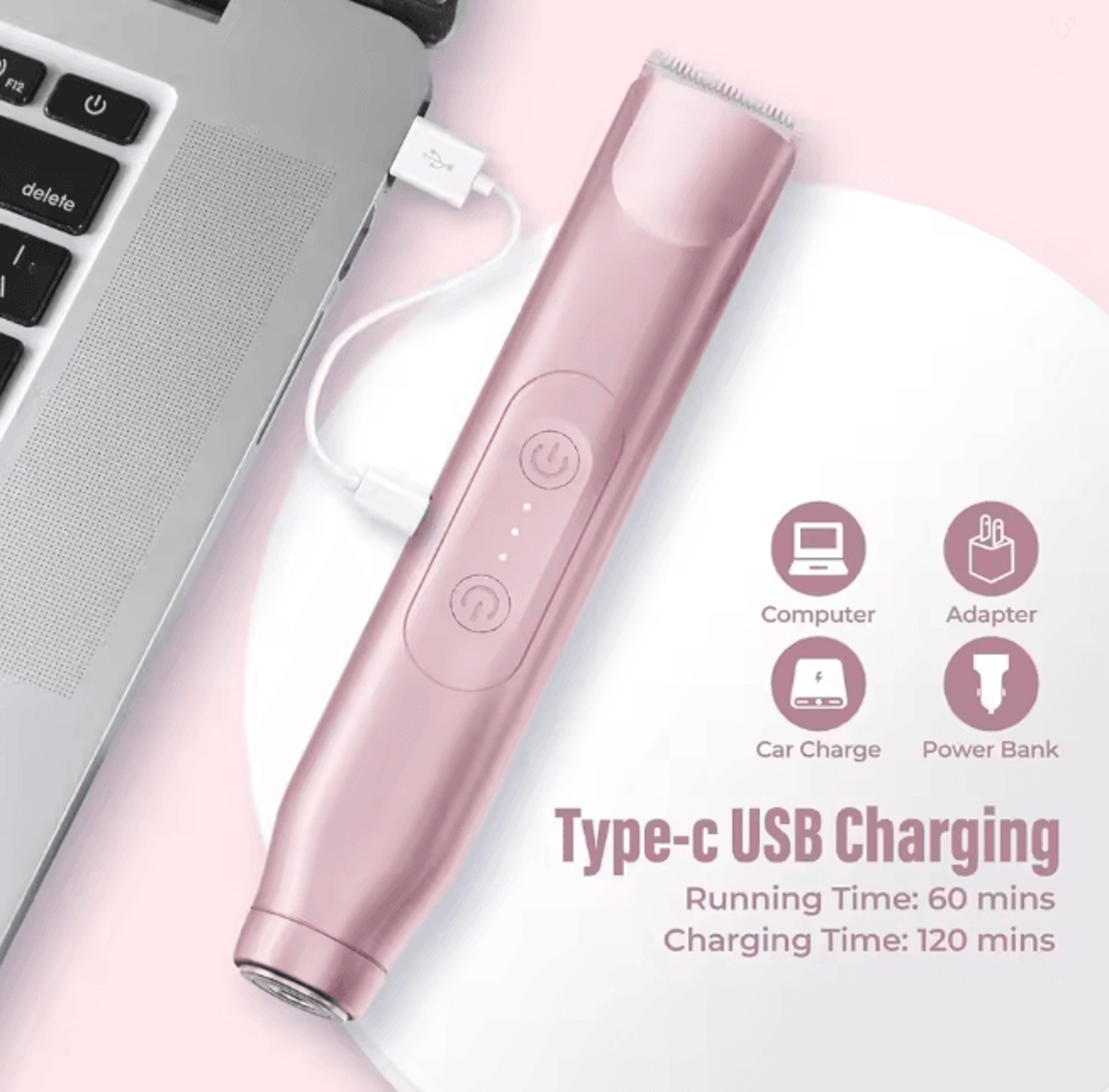 Electric Shaver For Women 2 In 1 Hair Removal Razor For Body And Face 3