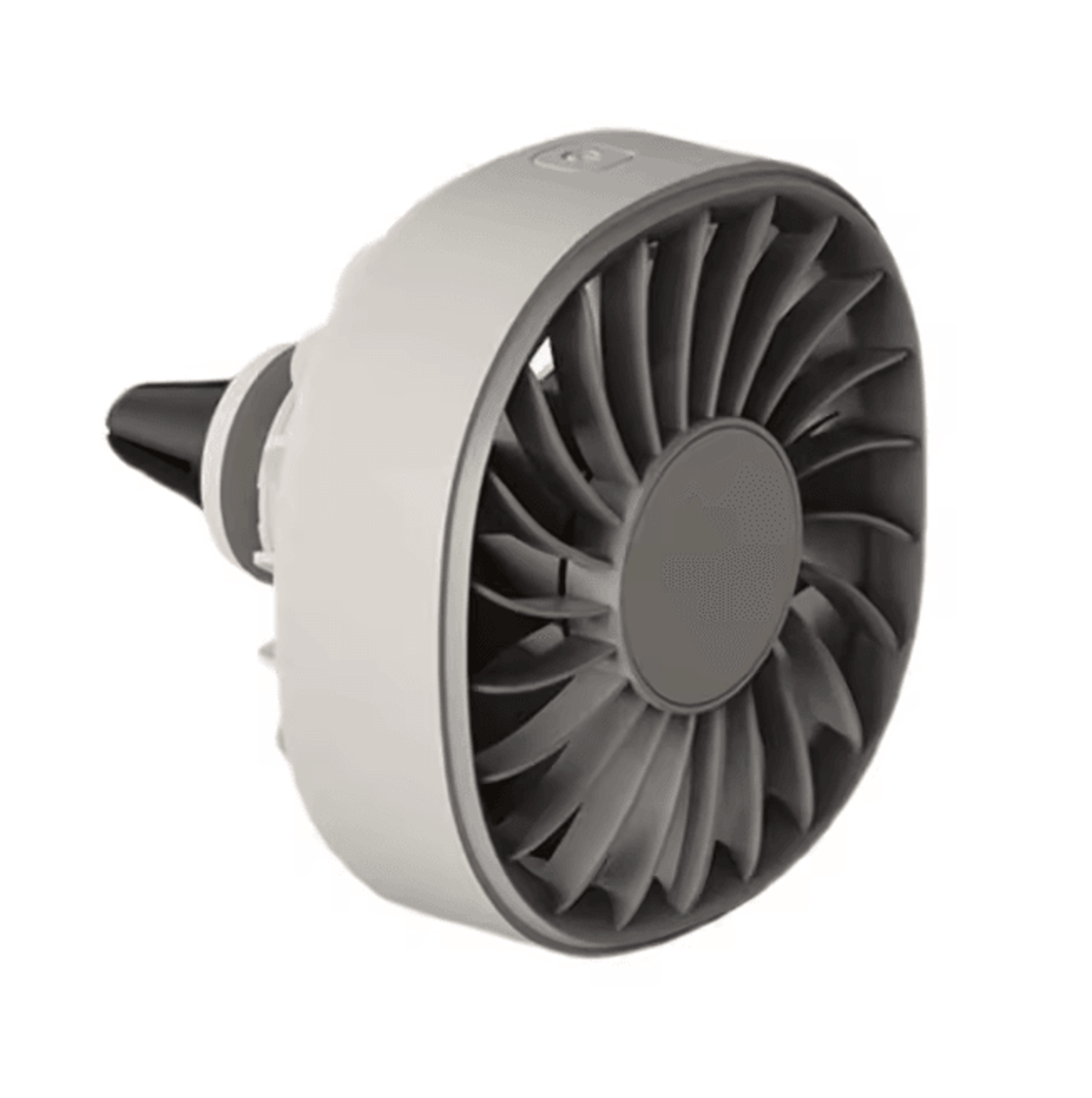 Portable Car Clip Fan With LED Ambiance Lights USB Rechargeable Mini Fan 4