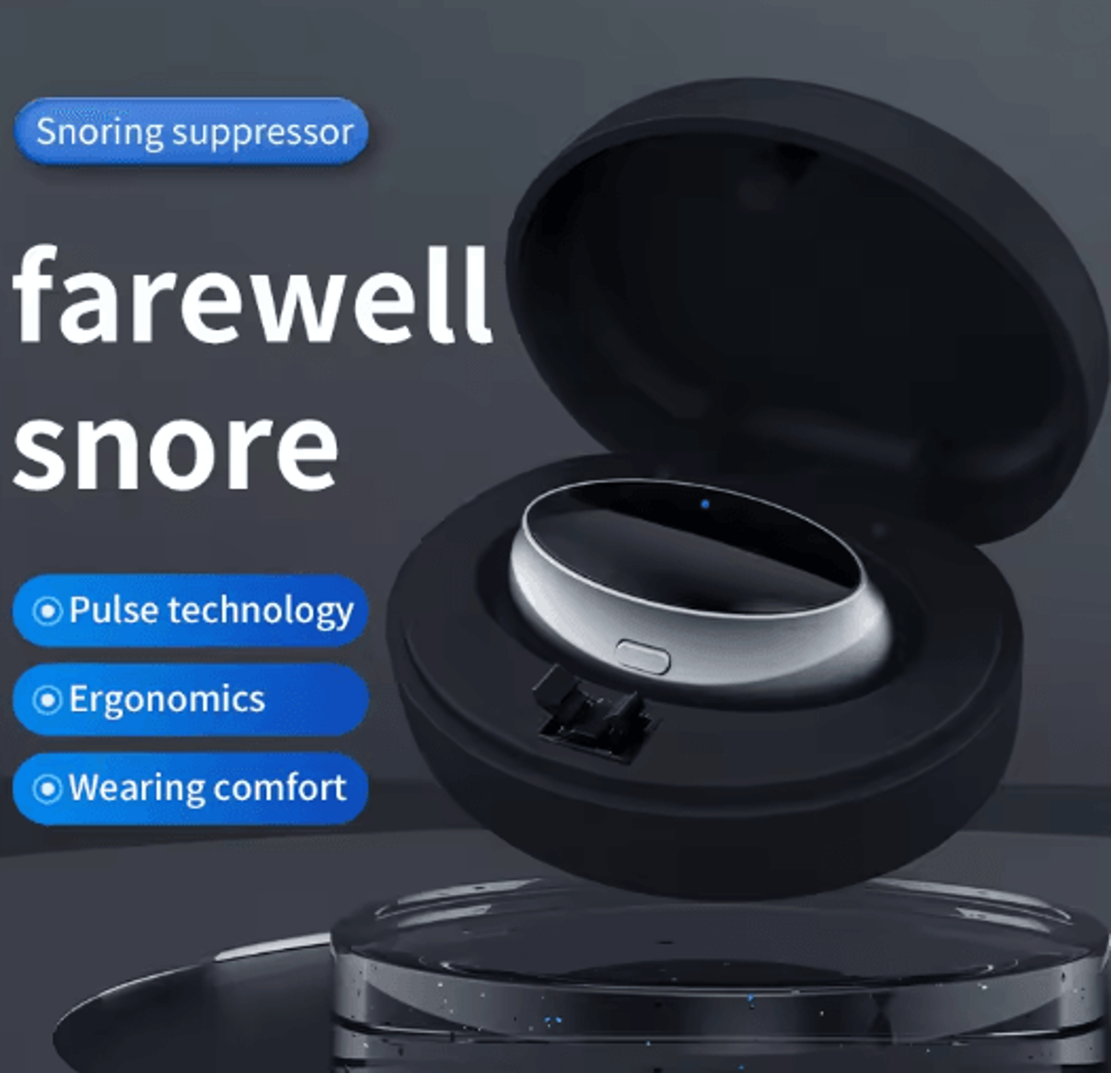 Smart Anti Snoring Device Easy Breathe Sleep Aid With EMS Support 0