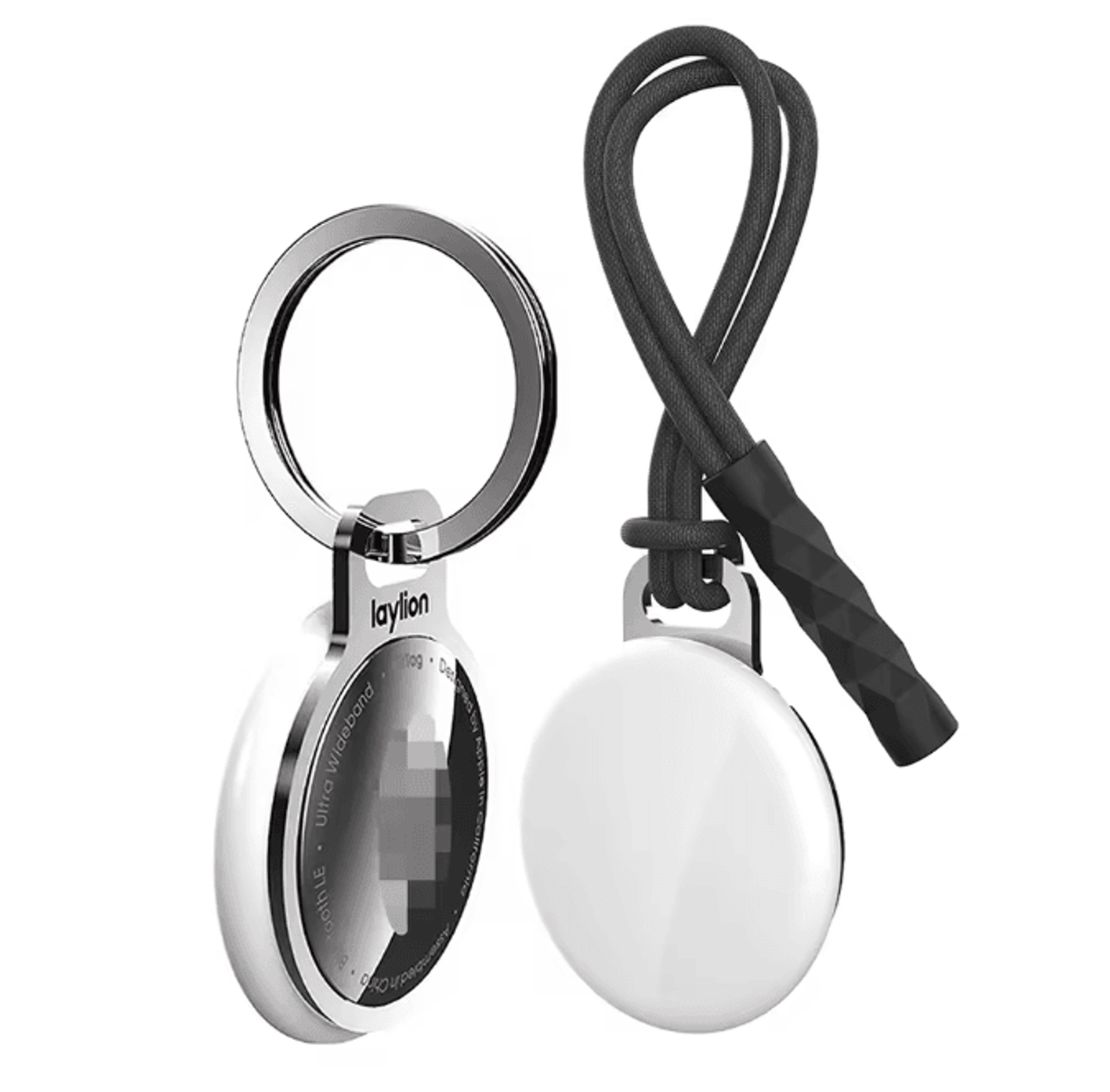 Slim Aluminum AirTag Holder With Lanyard Invisible Keychain Case 0