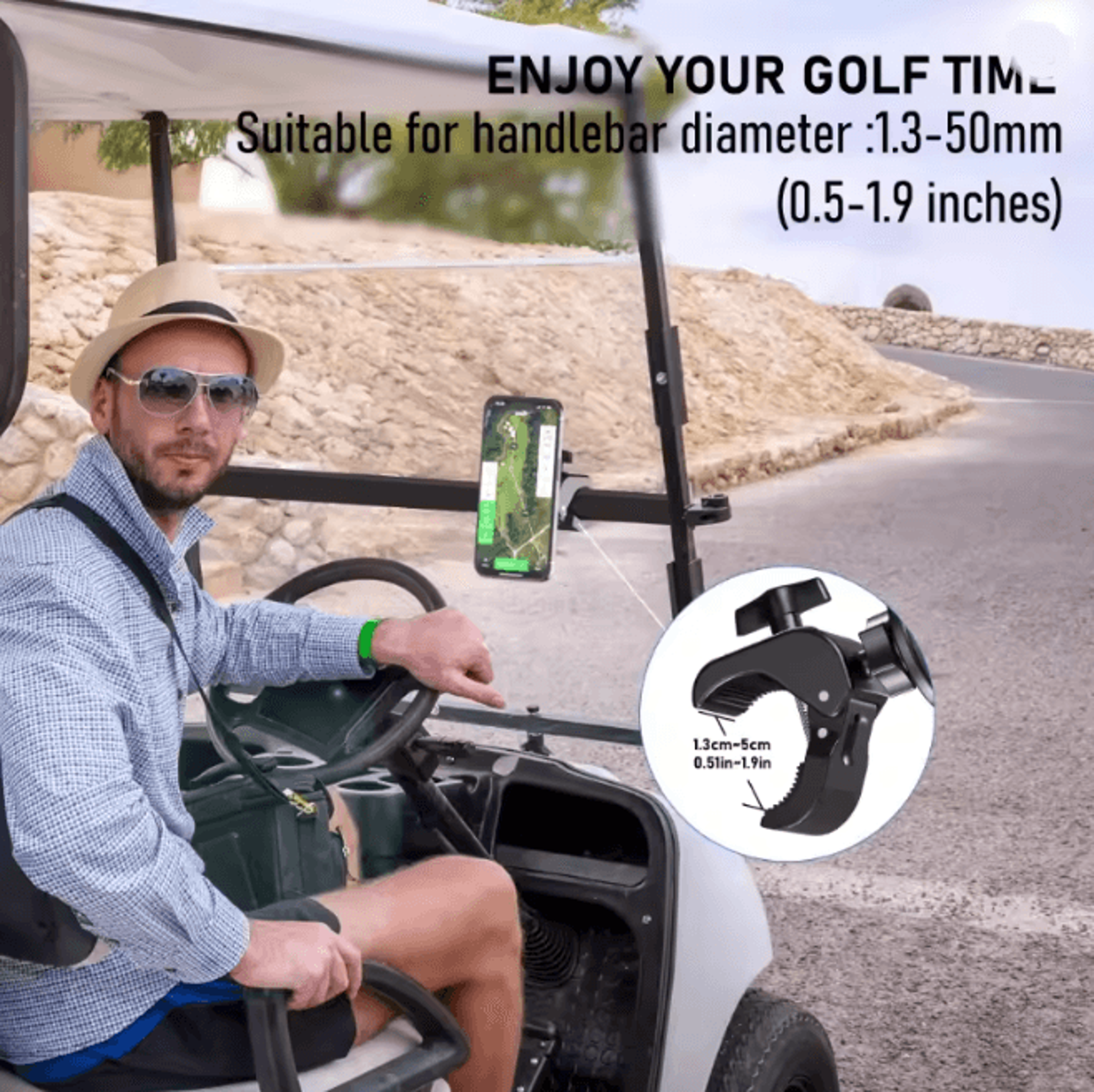 Universal Magnetic Phone Holder Heavy Duty Clamp Mount 360 Degree Rotation 2