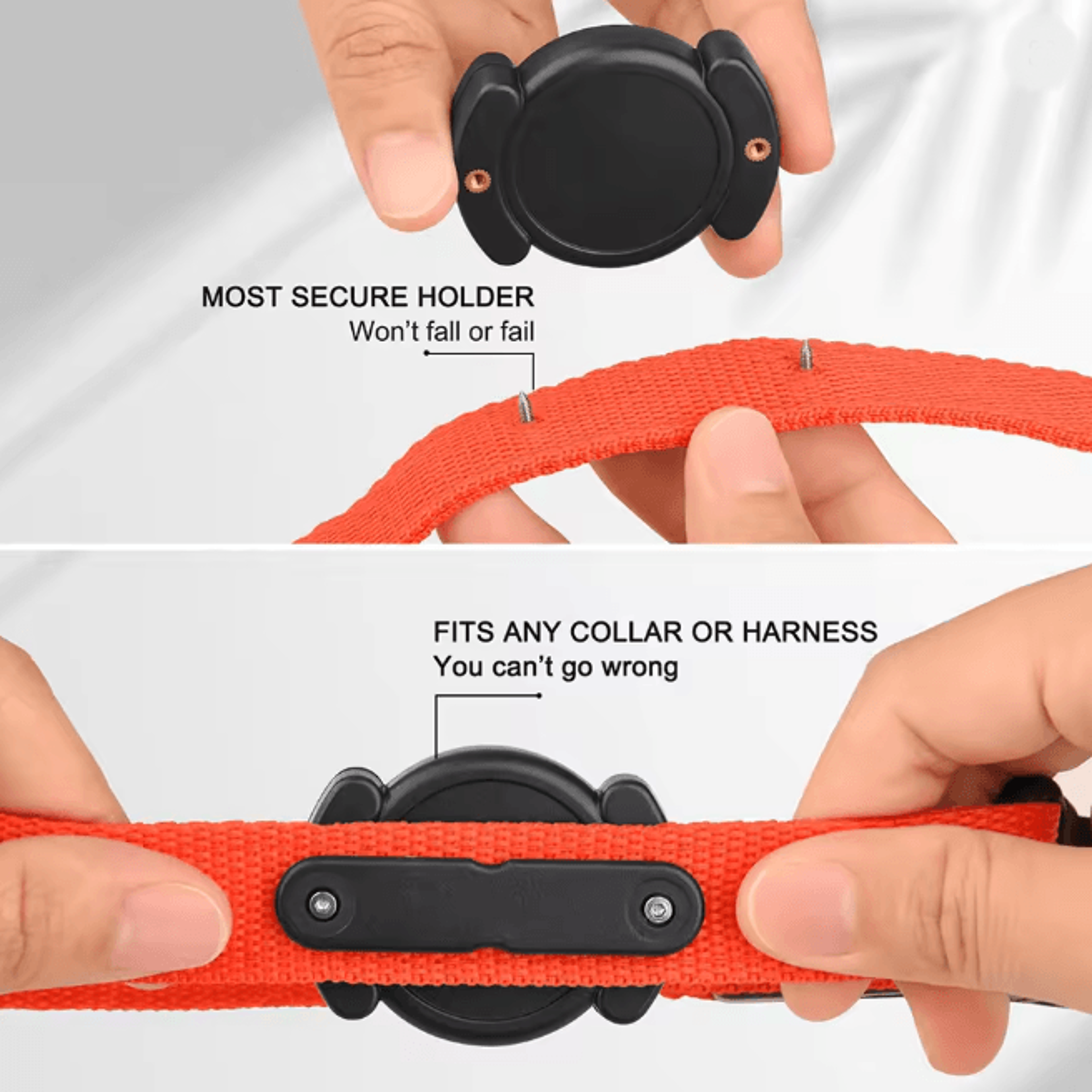 Waterproof Airtag Dog Collar Holder Secure Pet Tracker Case 3