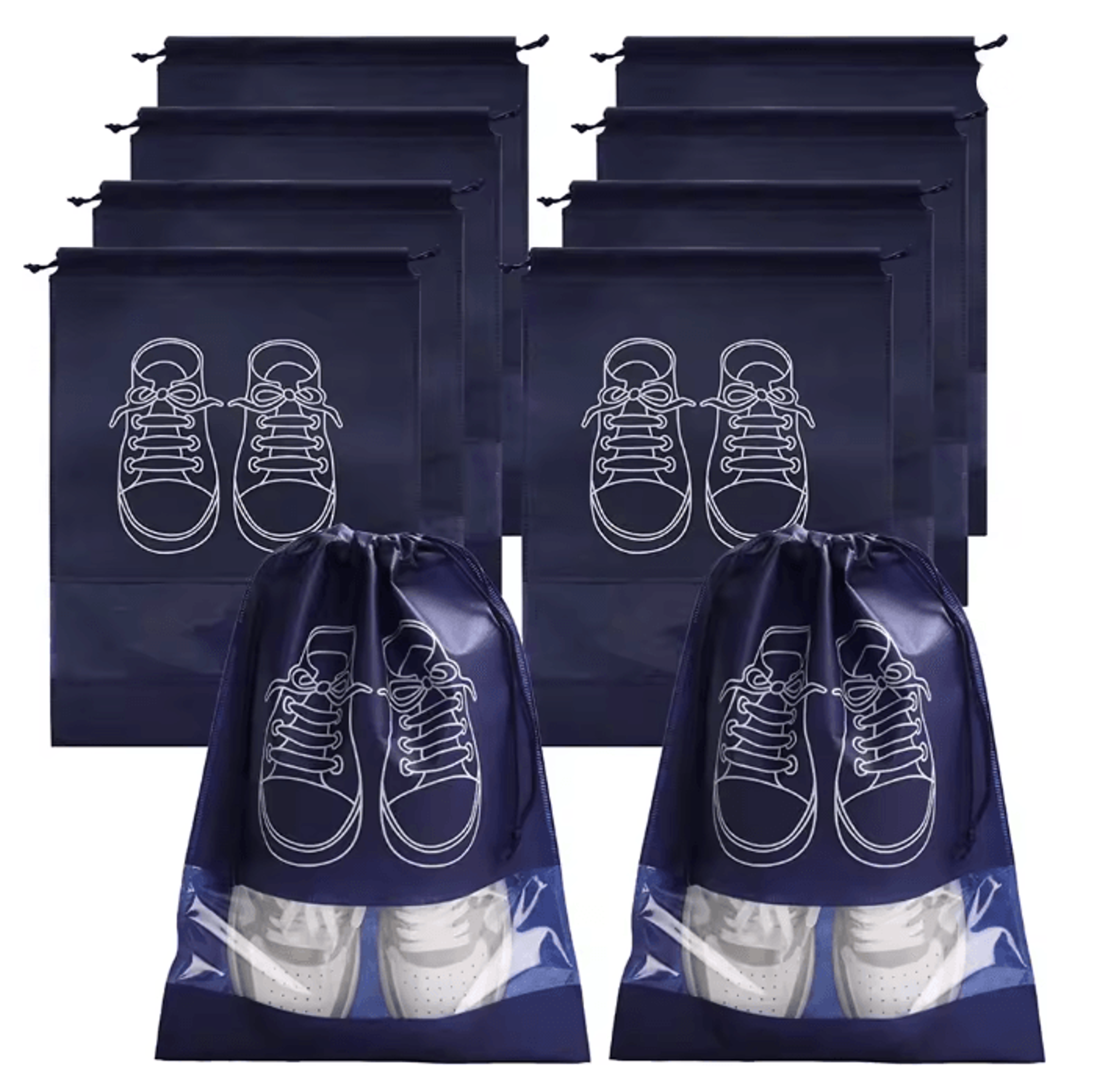 10 Piece Travel Closet Organizer Bags Hanging Storage Set 4