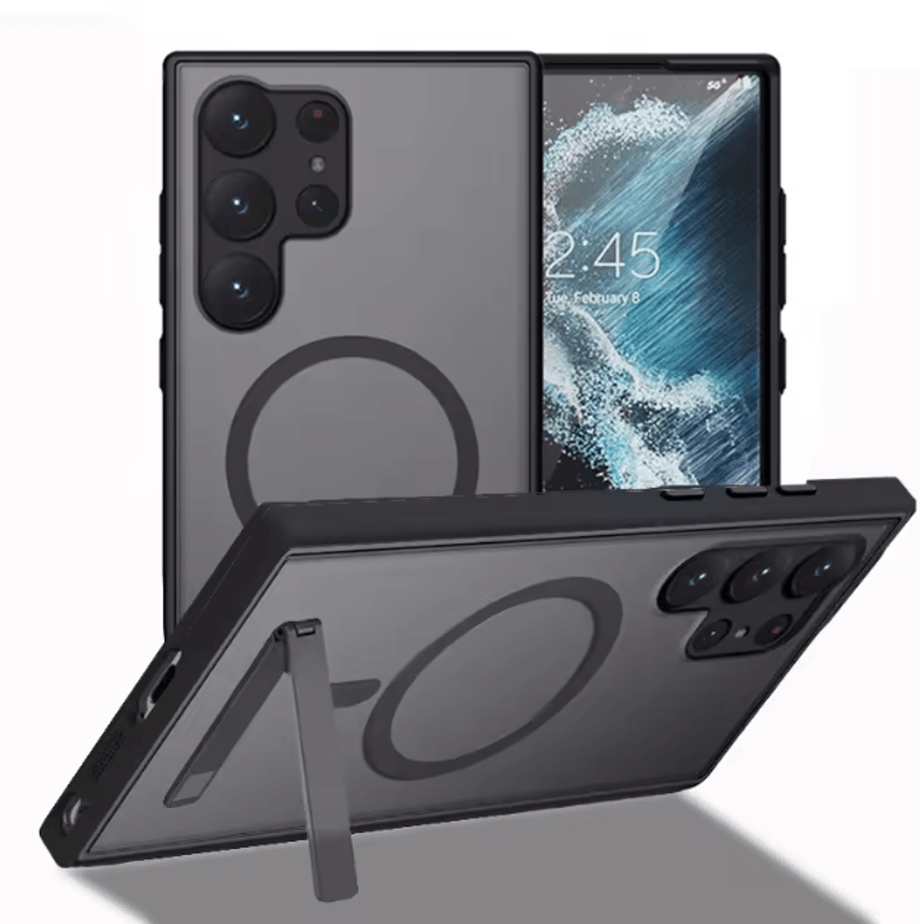 Magnetic Stand Phone Case For Samsung Galaxy With Kickstand 5