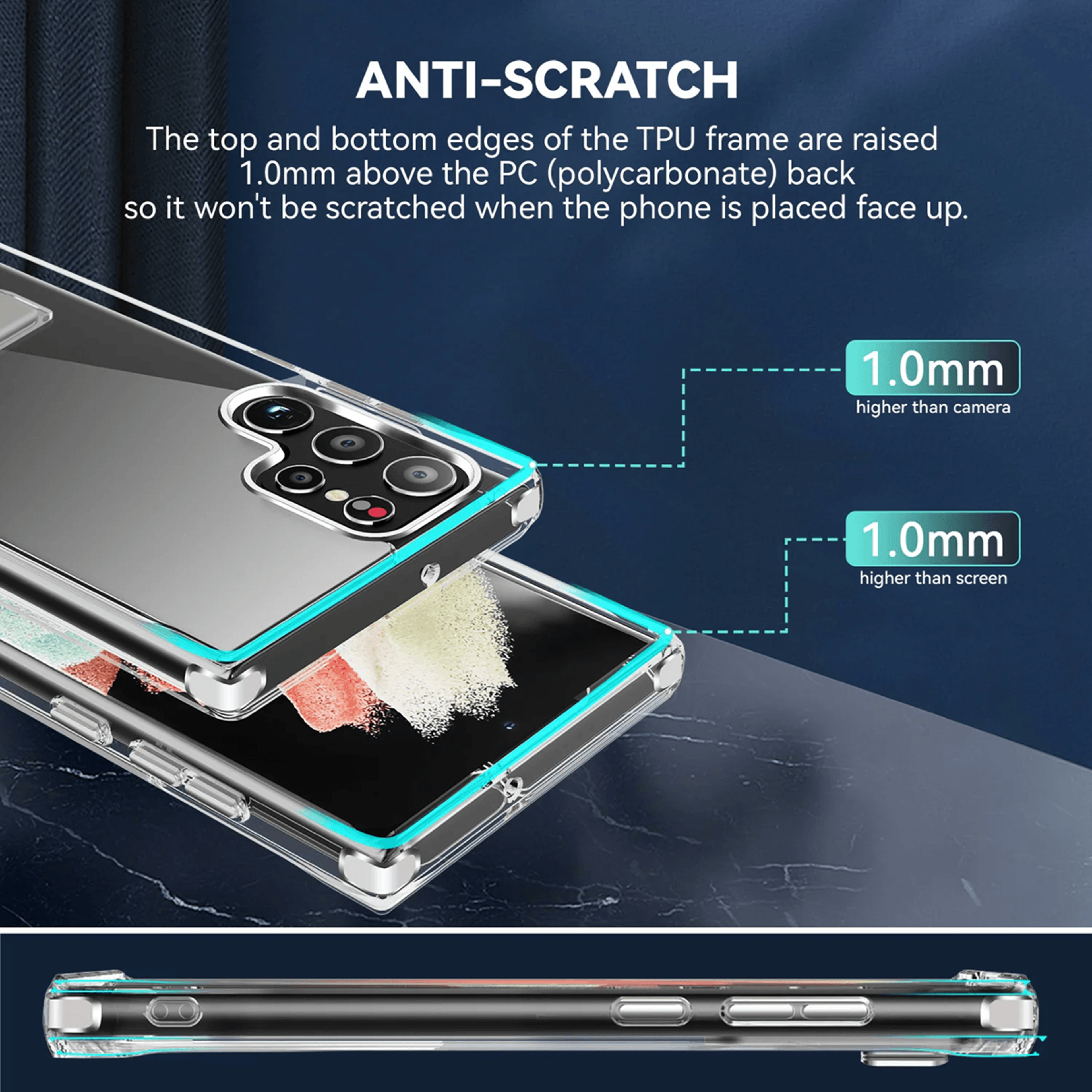 Clear Kickstand Phone Case For Samsung Galaxy Shockproof Protective Cover 1