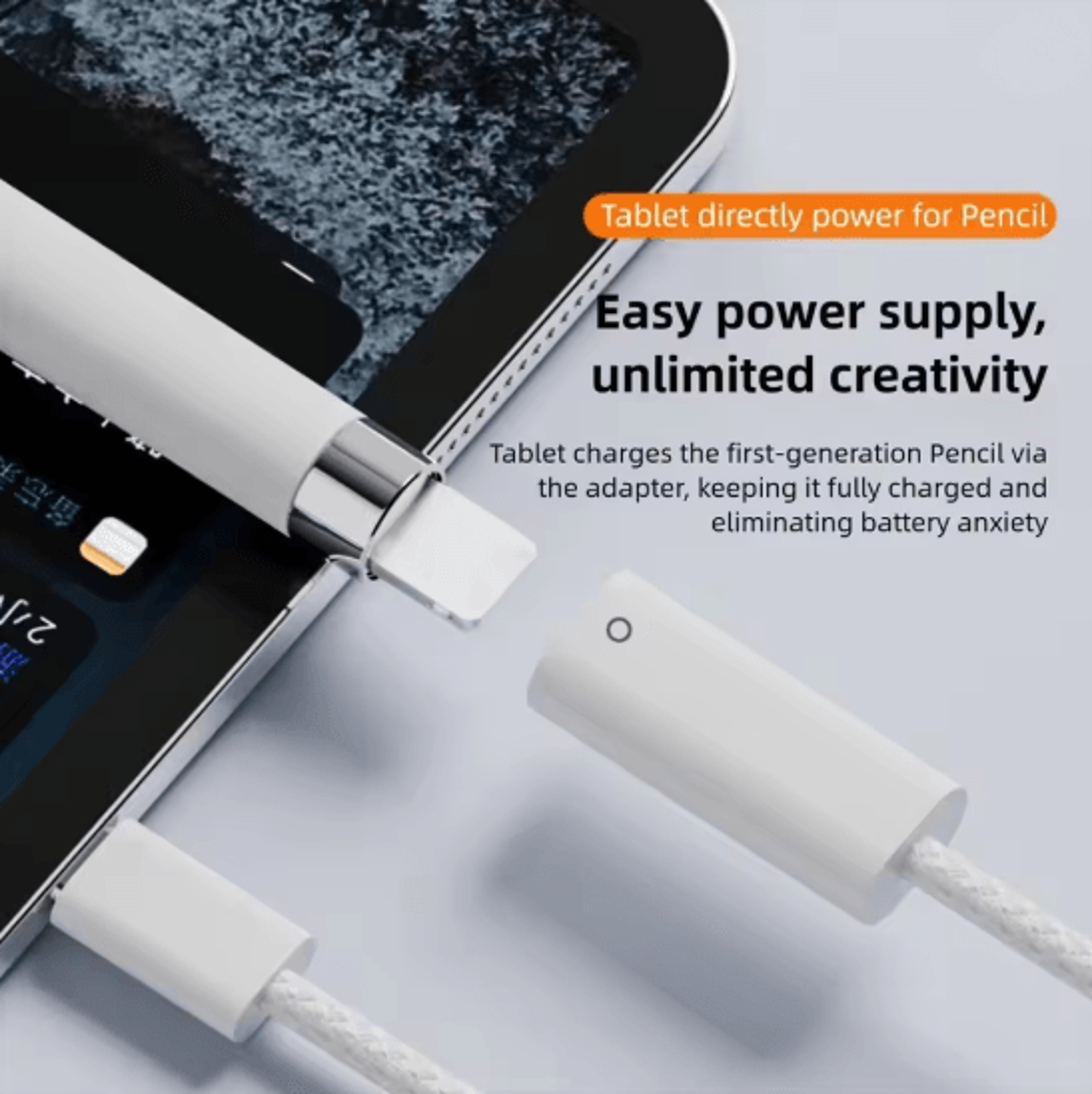 USB C To Apple Pencil Charging Adapter Cable For 1st Generation 0