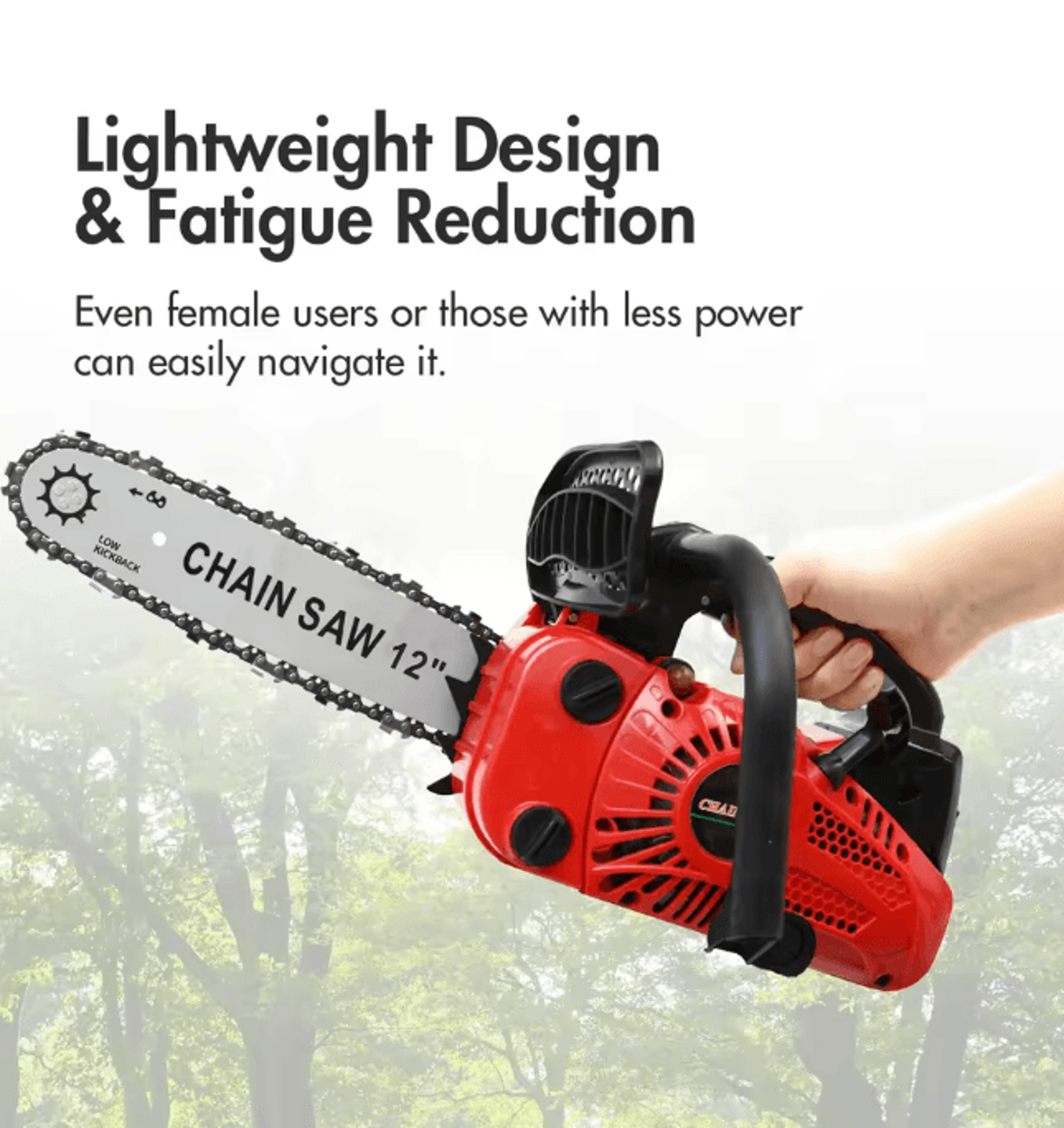 12 Inch Cordless Chainsaw Lightweight Portable Electric Wood Cutting Saw 0