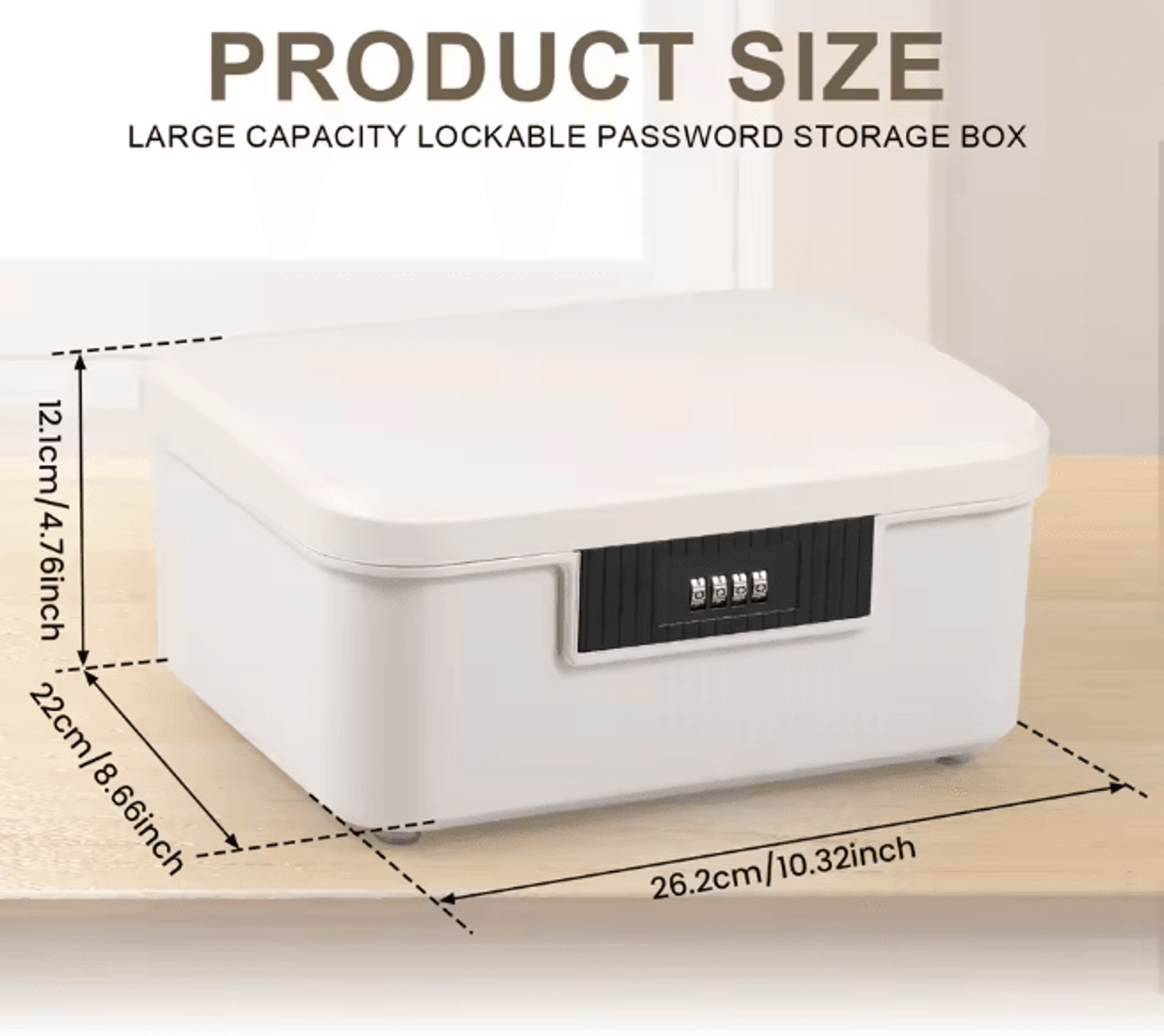 SecureLock Digital Password Safe Box Portable Home Security Storage 10