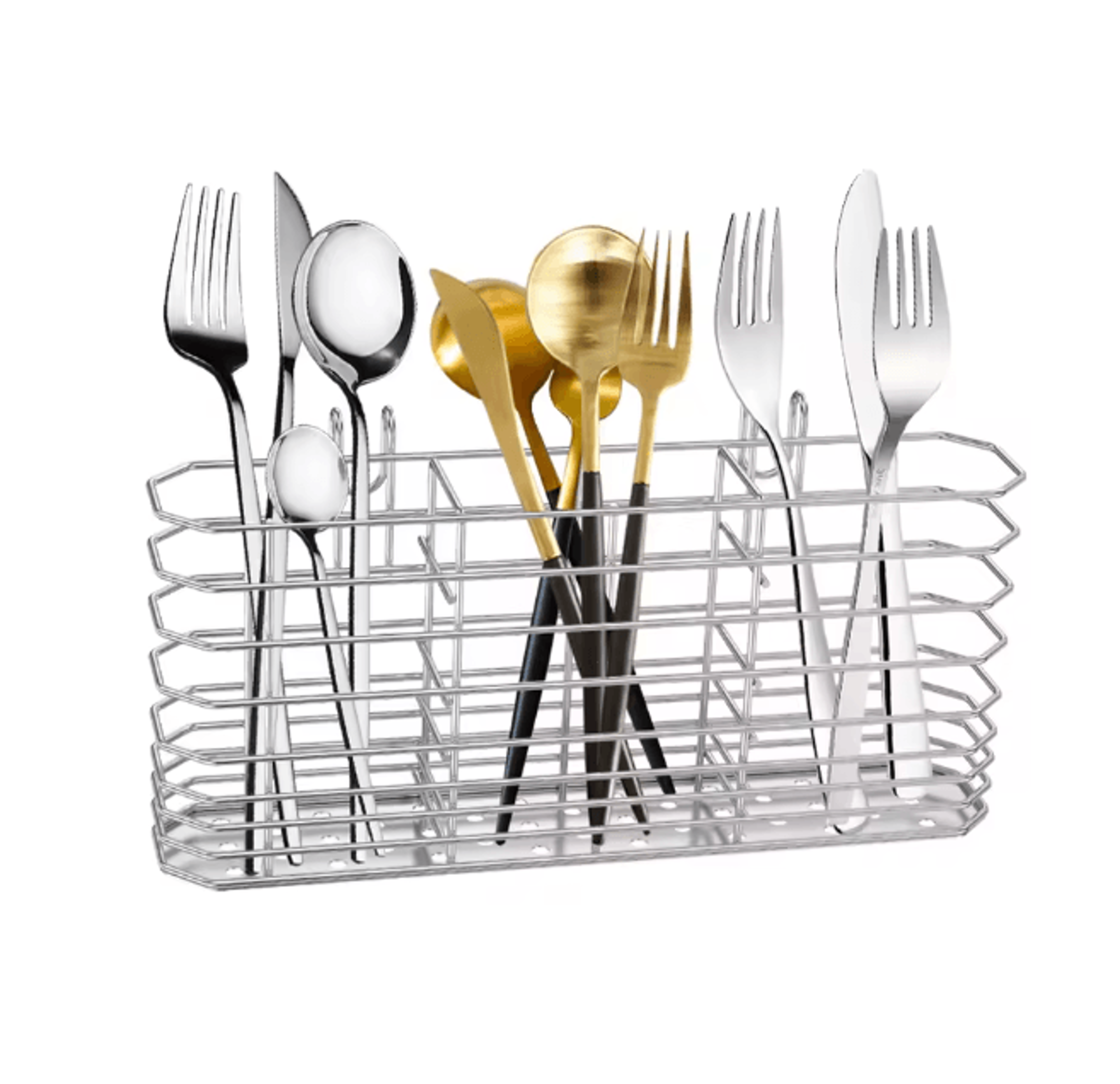 SteelDry Stainless Steel Chopsticks Holder Cutlery Storage Draining Rack 0