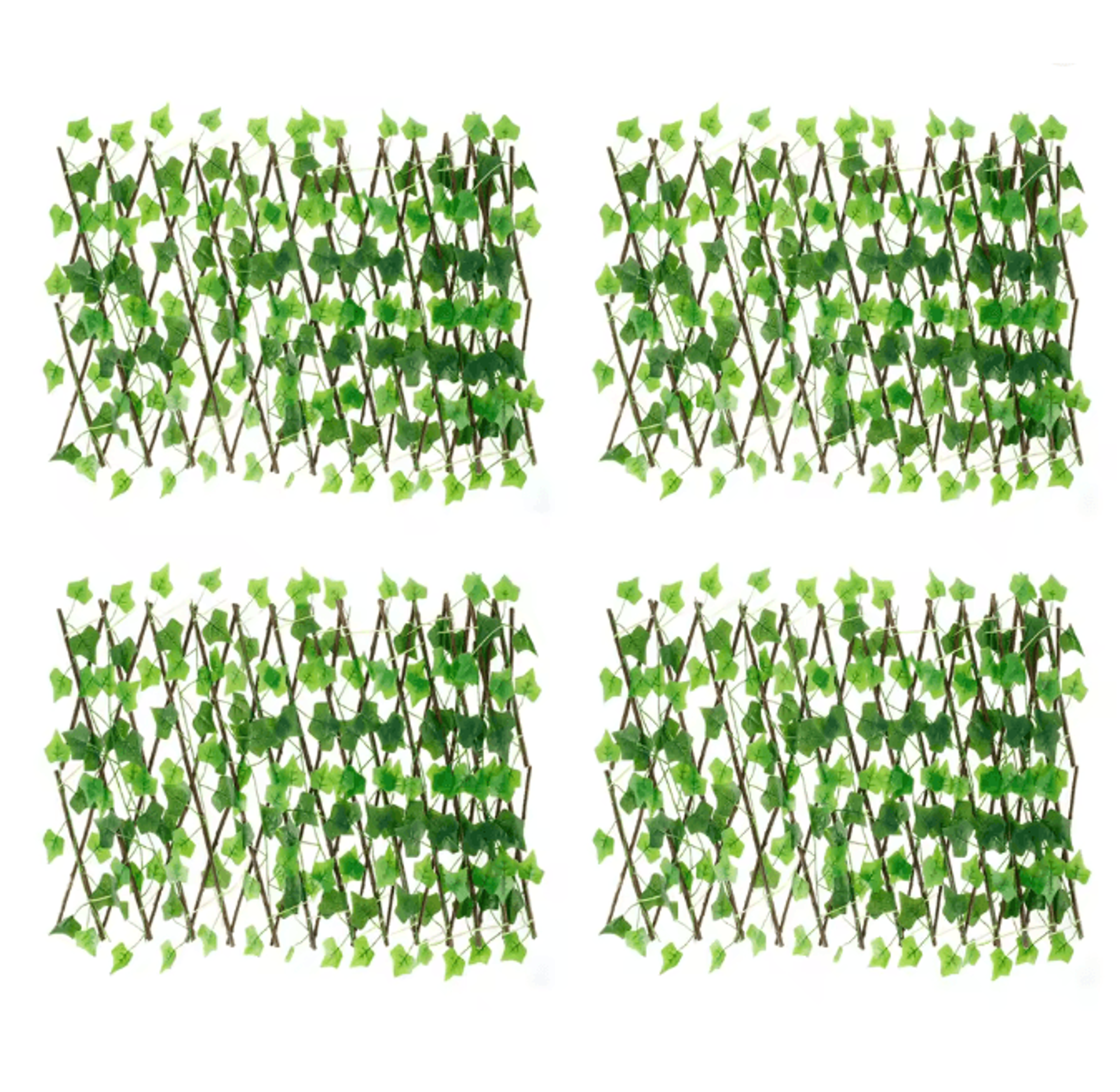 GreenHaven Expanding Garden Privacy Fence Artificial Ivy Trellis Screen 7