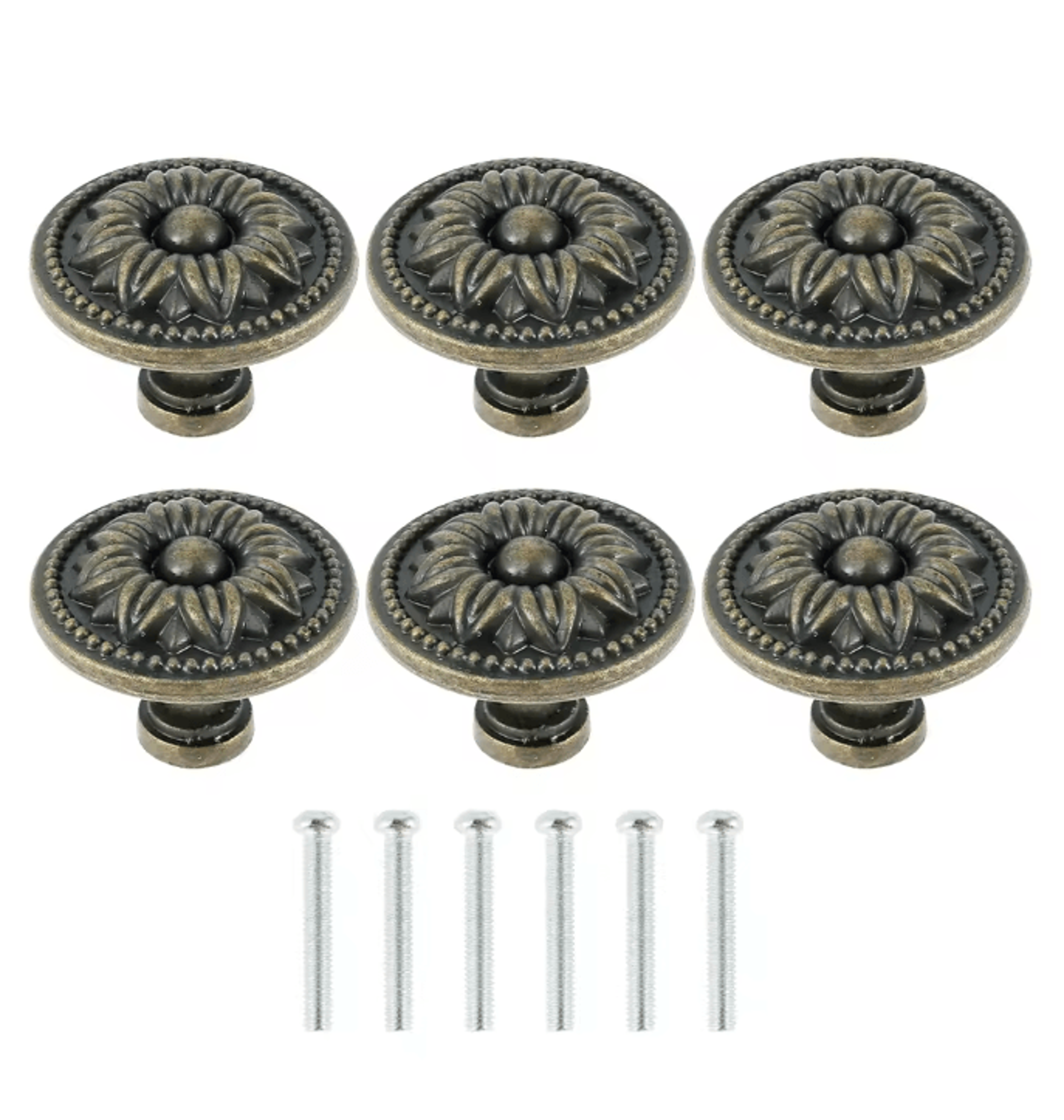 Vintage Bronze Cabinet Knobs Classic Drawer Pulls For Kitchen And Furniture 5