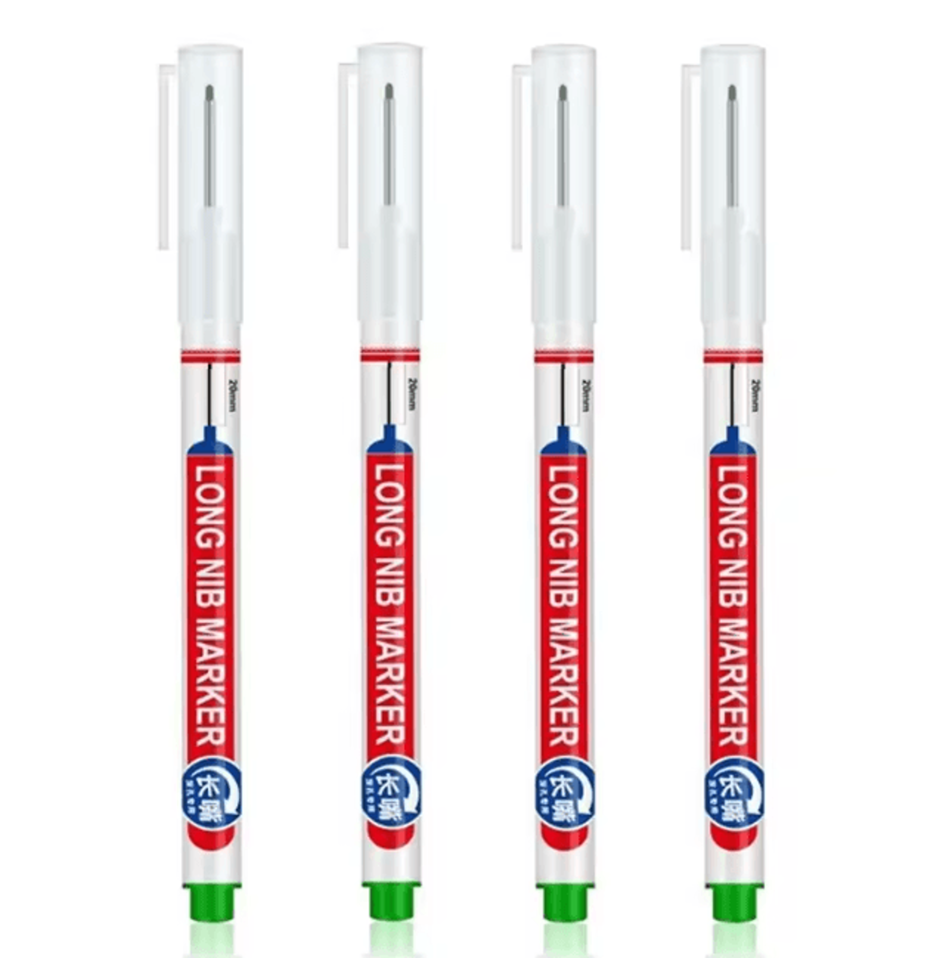 Precision Deep Hole Marker Pen Set Long Nib Waterproof Marking Tool 7