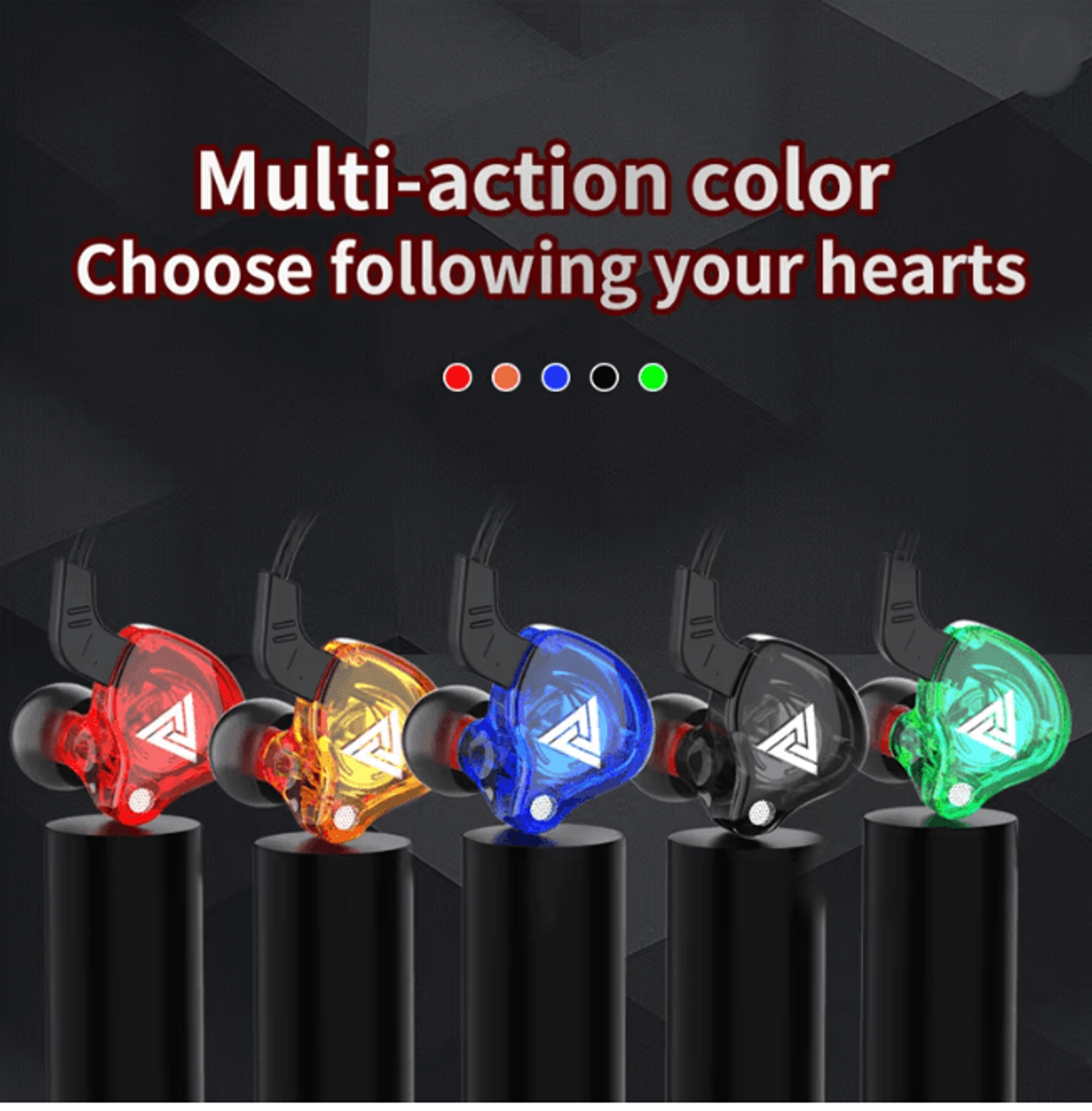 QKZ AK6 Wired Earphones HiFi Bass In Ear Headphones With Mic 2