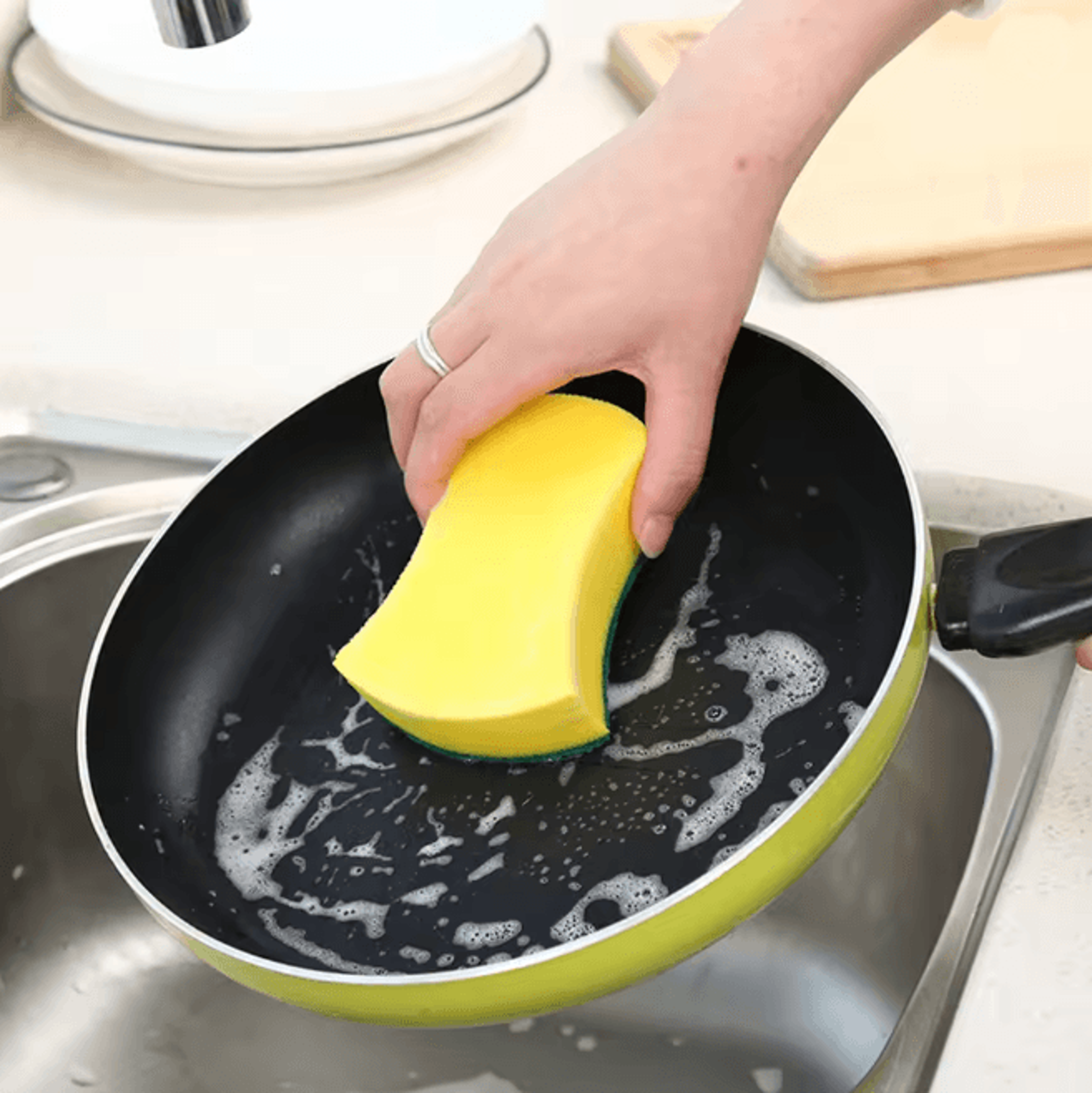 Nano Emery Dishwashing Sponge Rust And Stain Cleaning Pad Set 1