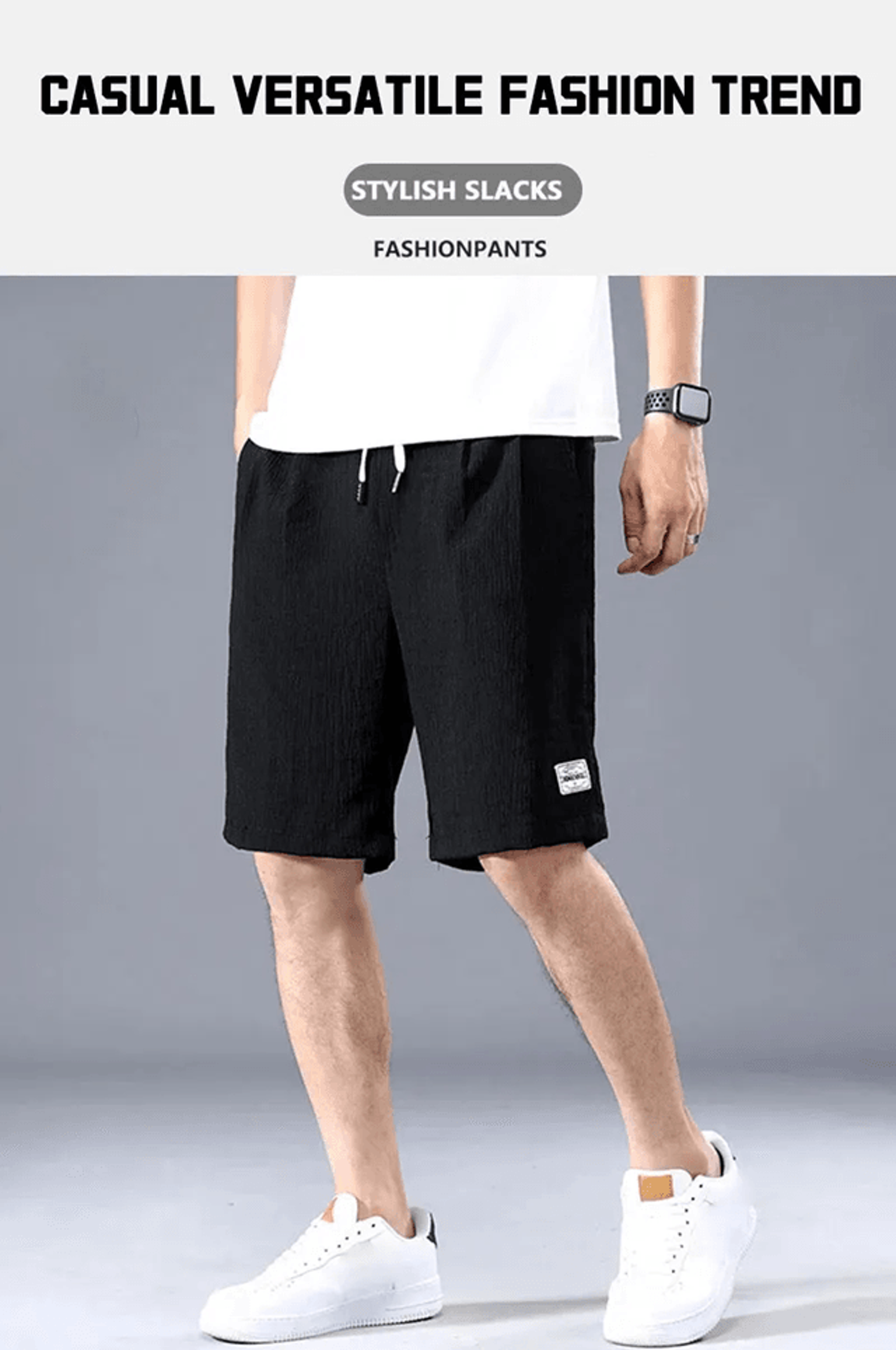 AeroSilk Mens Breathable Cropped Pants Lightweight Sports Shorts 1