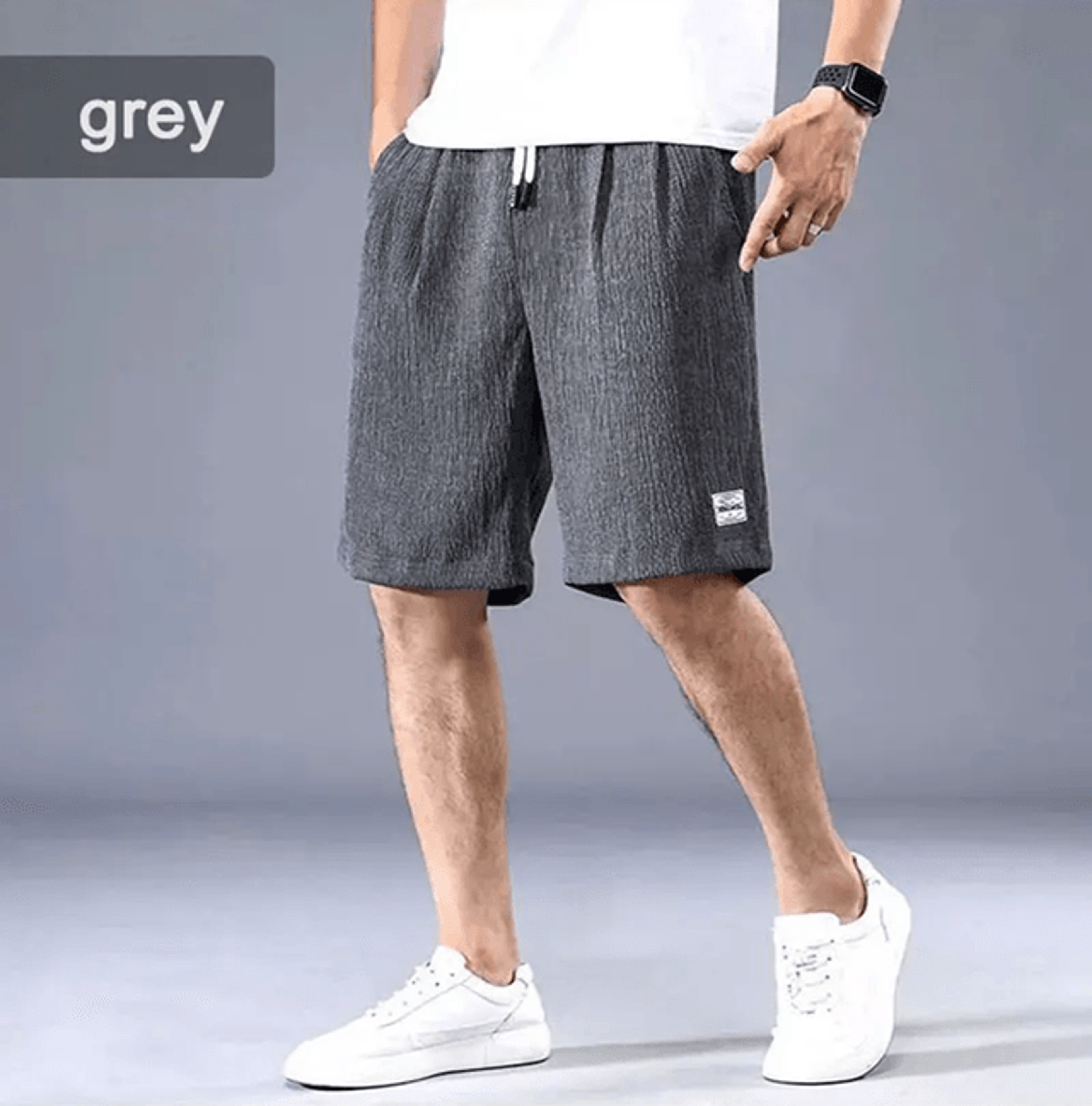 AeroSilk Mens Breathable Cropped Pants Lightweight Sports Shorts 3