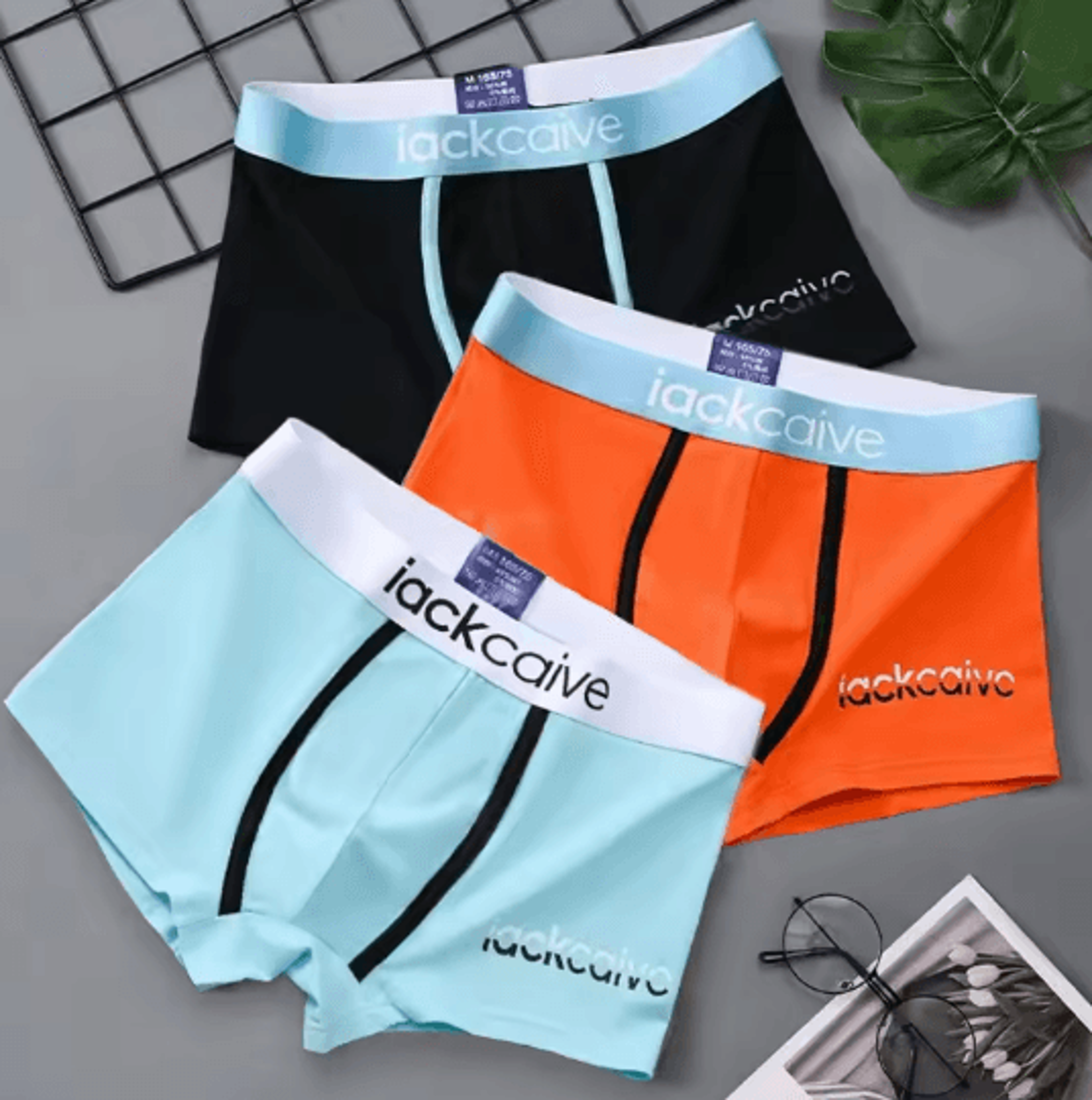 AirSoft Cotton Mens Boxer Shorts Breathable Printed Underwear Set 15