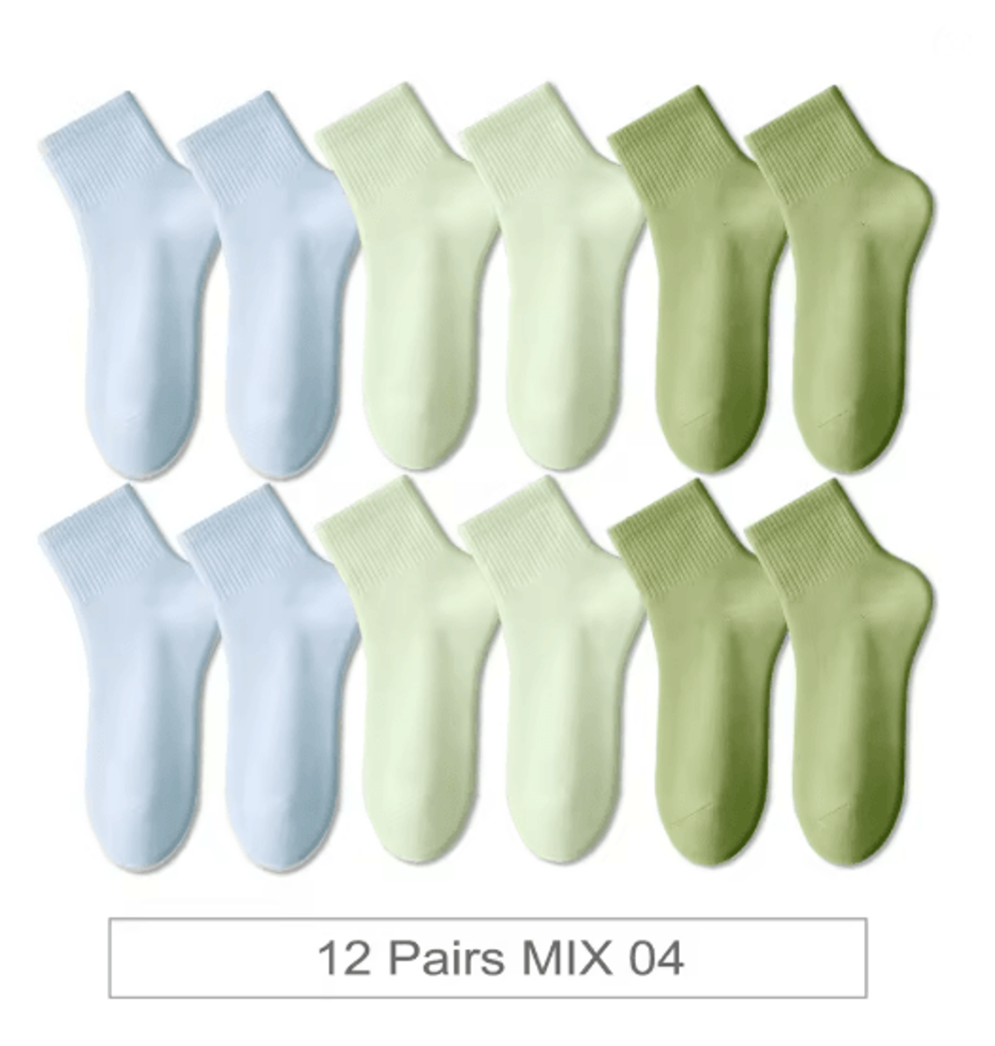 ColorStep Cotton Ankle Socks Breathable Everyday Socks 12 Pairs 6