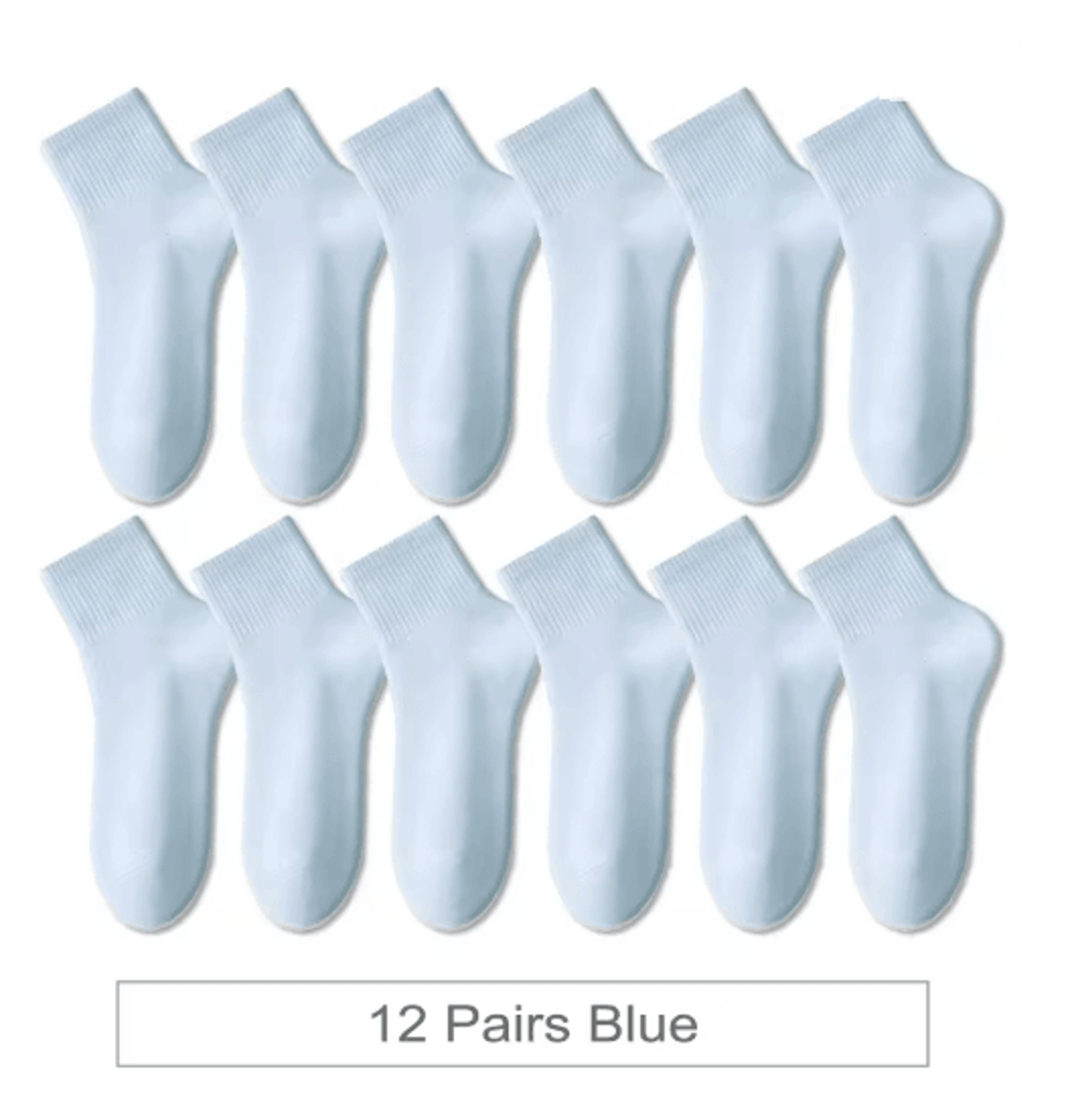 ColorStep Cotton Ankle Socks Breathable Everyday Socks 12 Pairs 10