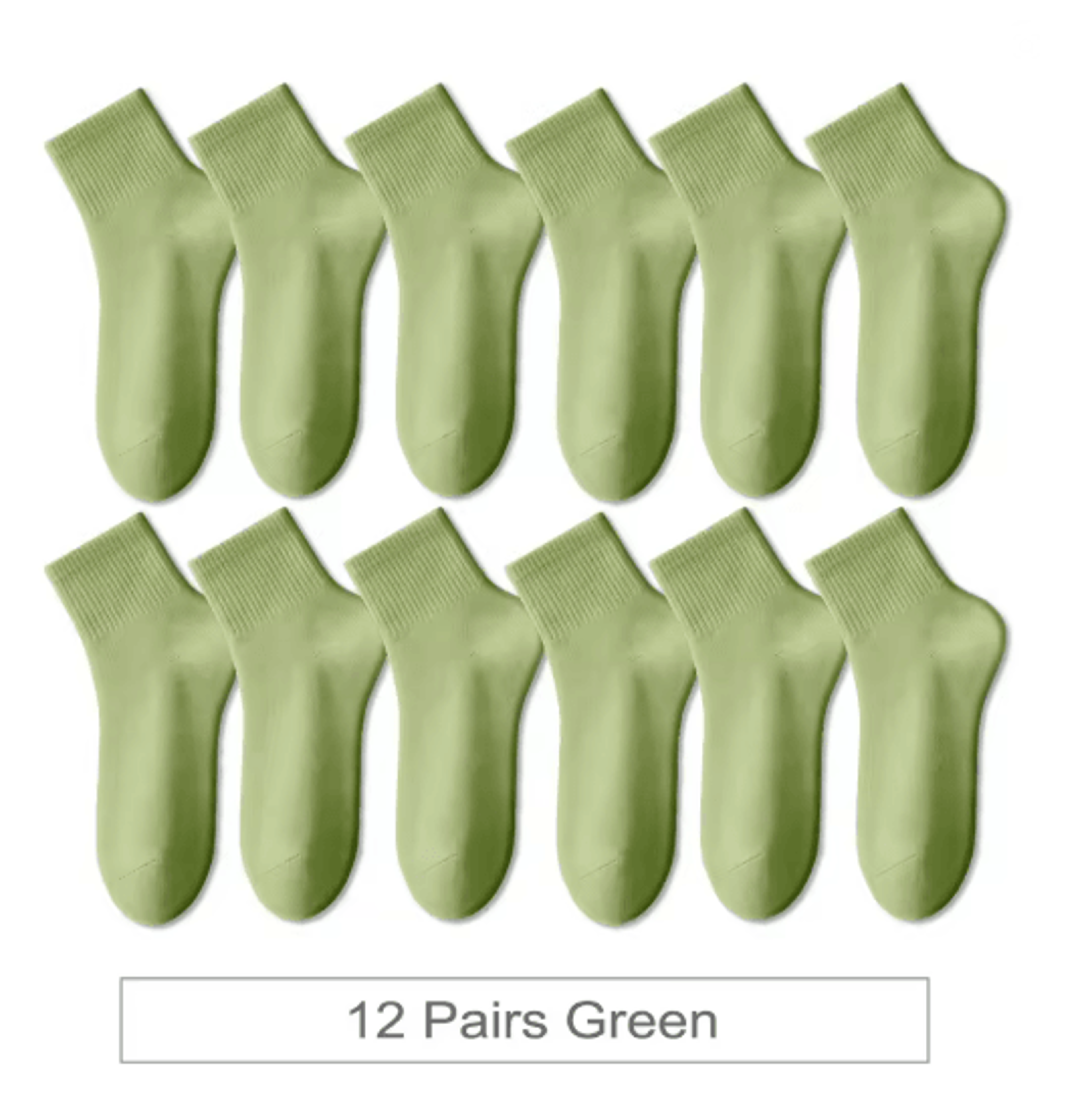 ColorStep Cotton Ankle Socks Breathable Everyday Socks 12 Pairs 12