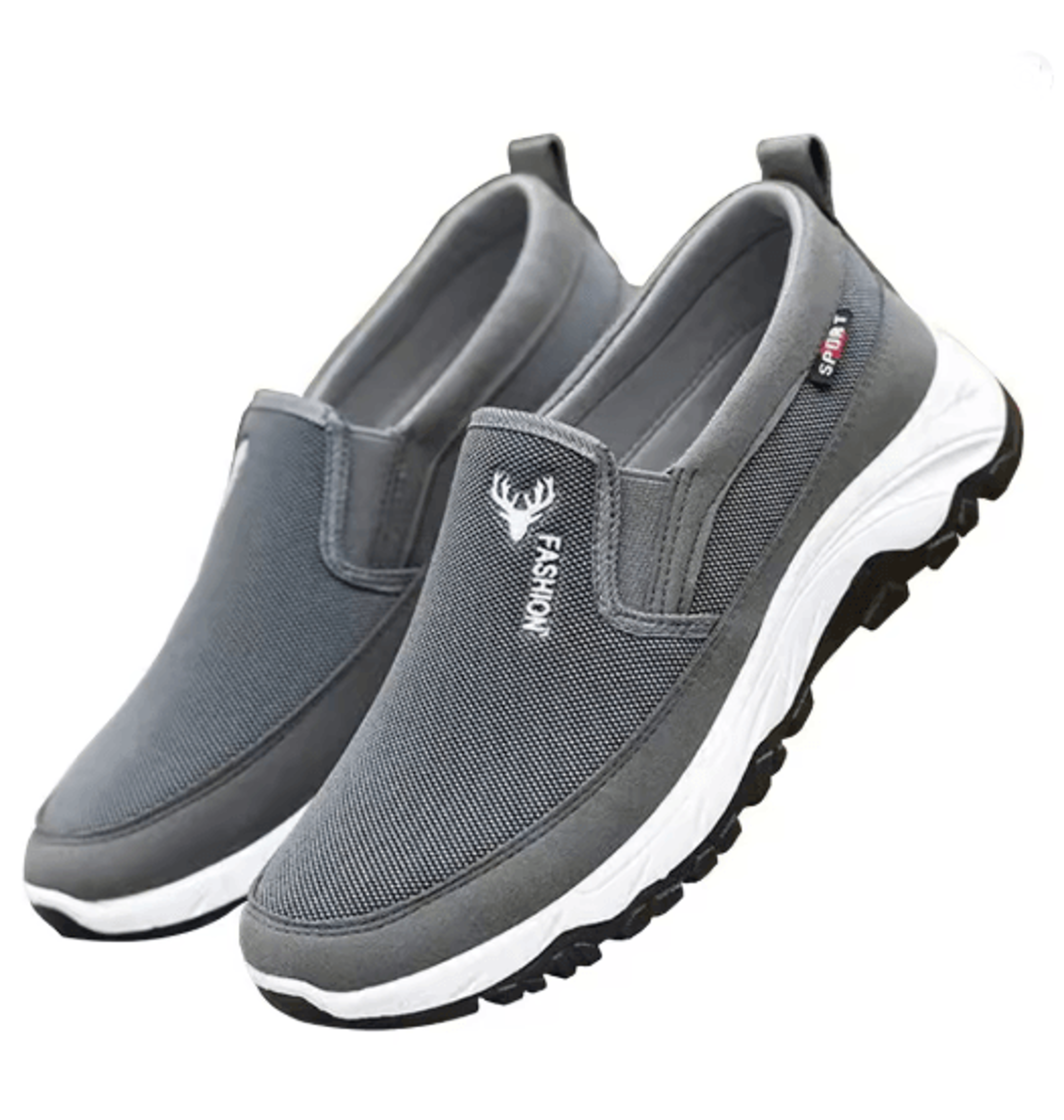 StrideEase Mens Breathable Slip On Boat Shoes Orthopedic Walking Shoes 2