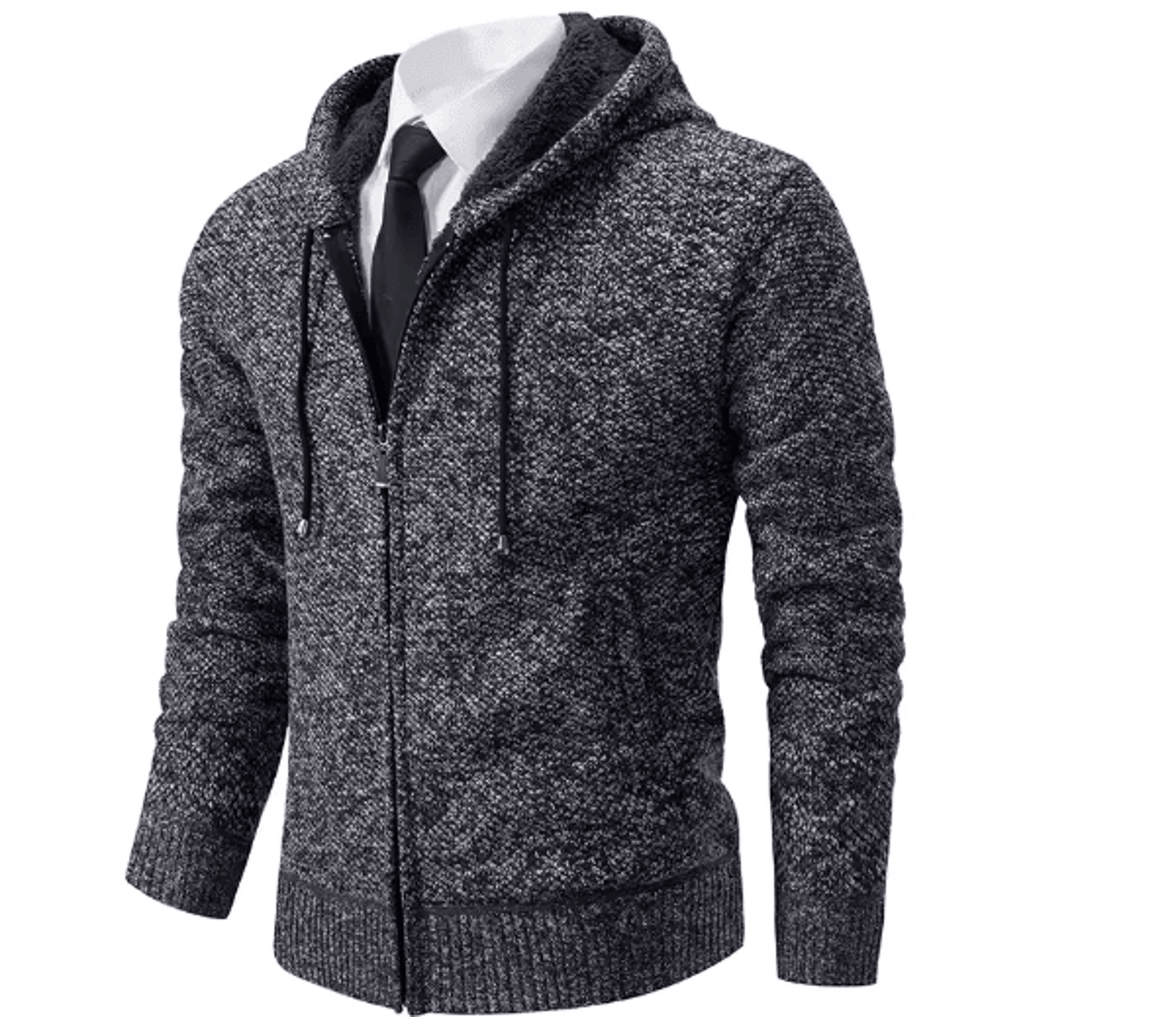 WarmGuard Mens Fleece Zip Up Jacket Stand Collar Casual Sports Coat 11