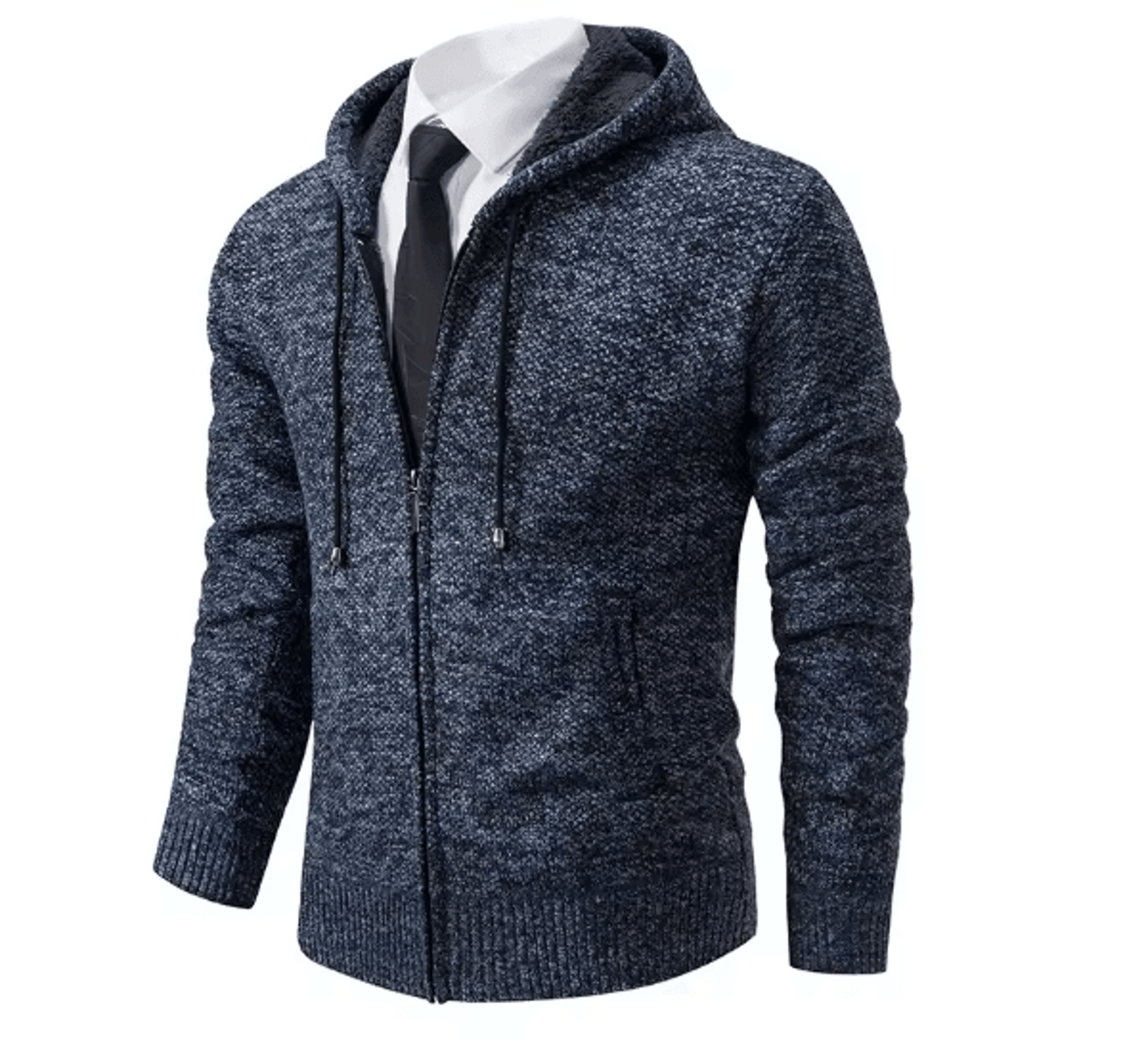 WarmGuard Mens Fleece Zip Up Jacket Stand Collar Casual Sports Coat 14