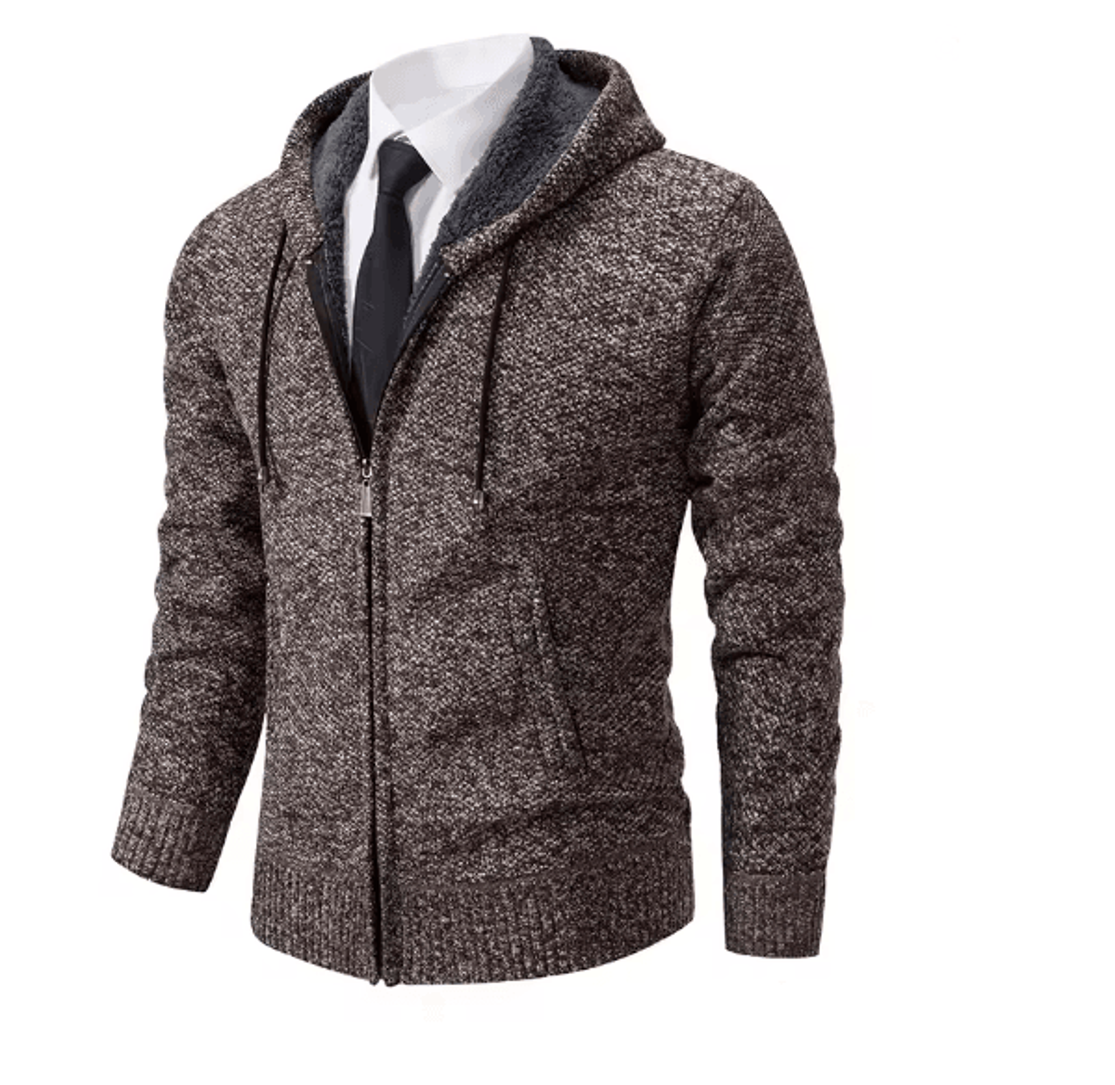 WarmGuard Mens Fleece Zip Up Jacket Stand Collar Casual Sports Coat 15