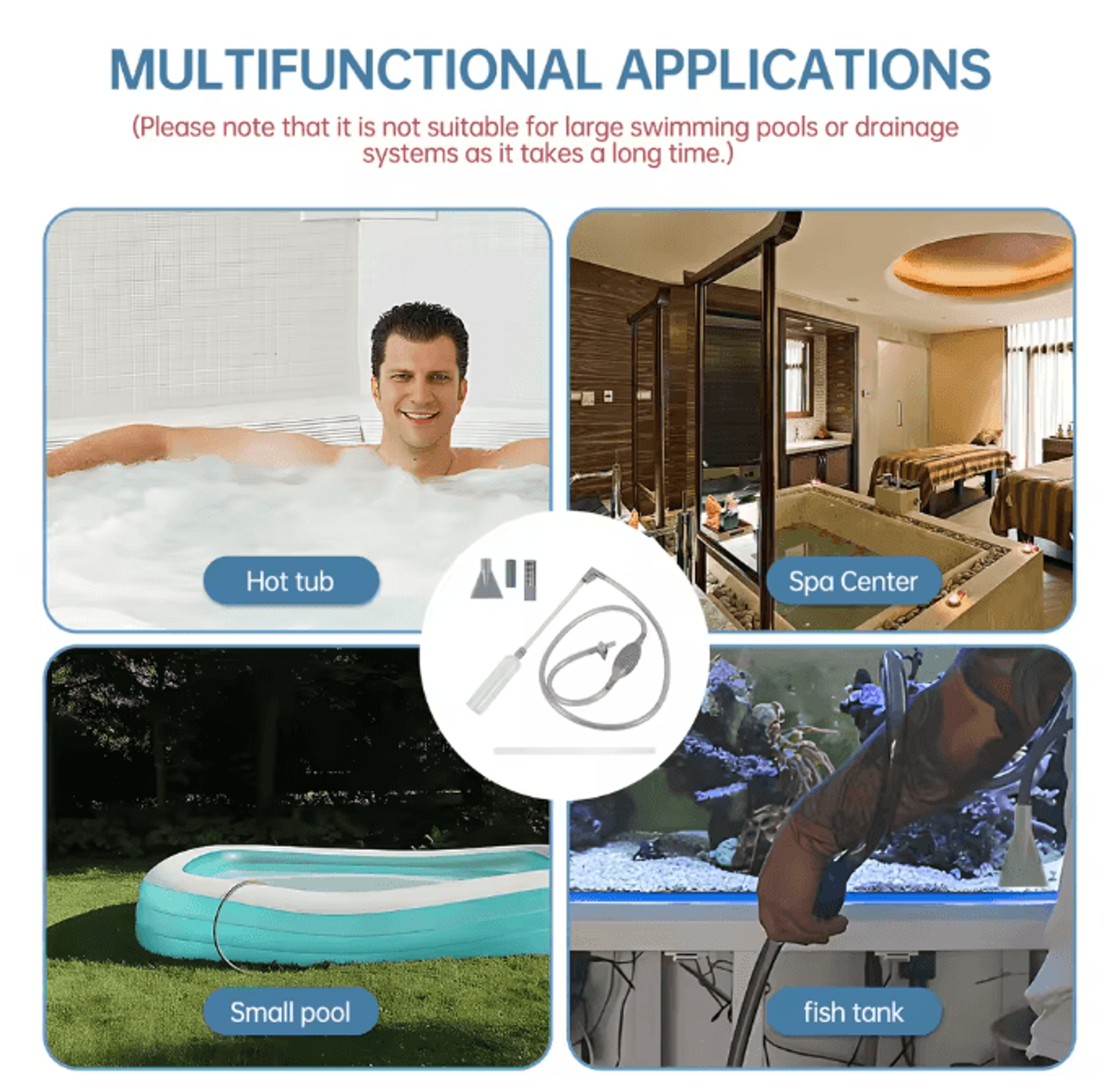 Manual Hot Tub Vacuum Cleaner Handheld Spa And Pool Cleaner 3