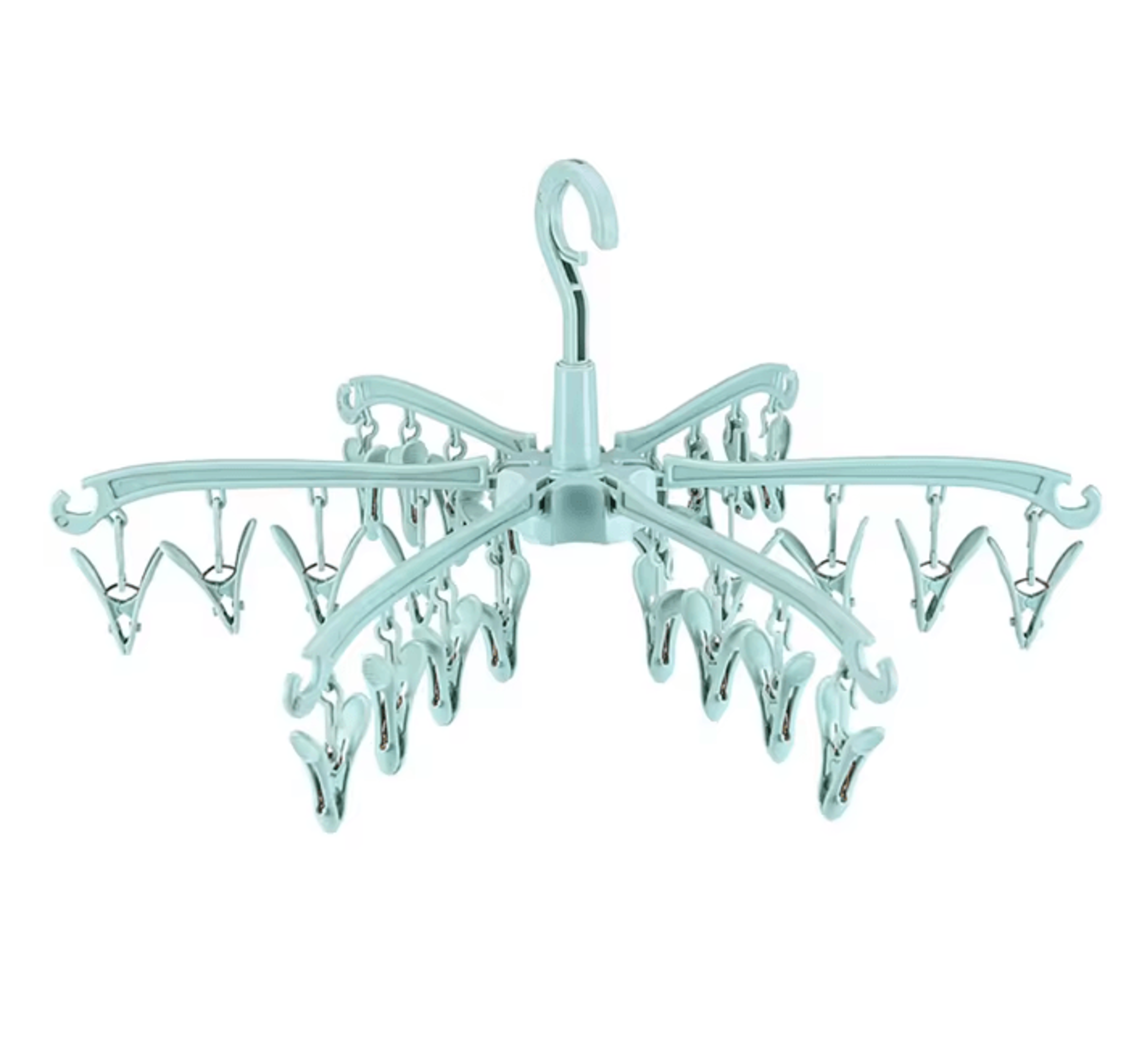 Foldable Sock Drying Rack With 24 Clips Portable Laundry Hanger 6