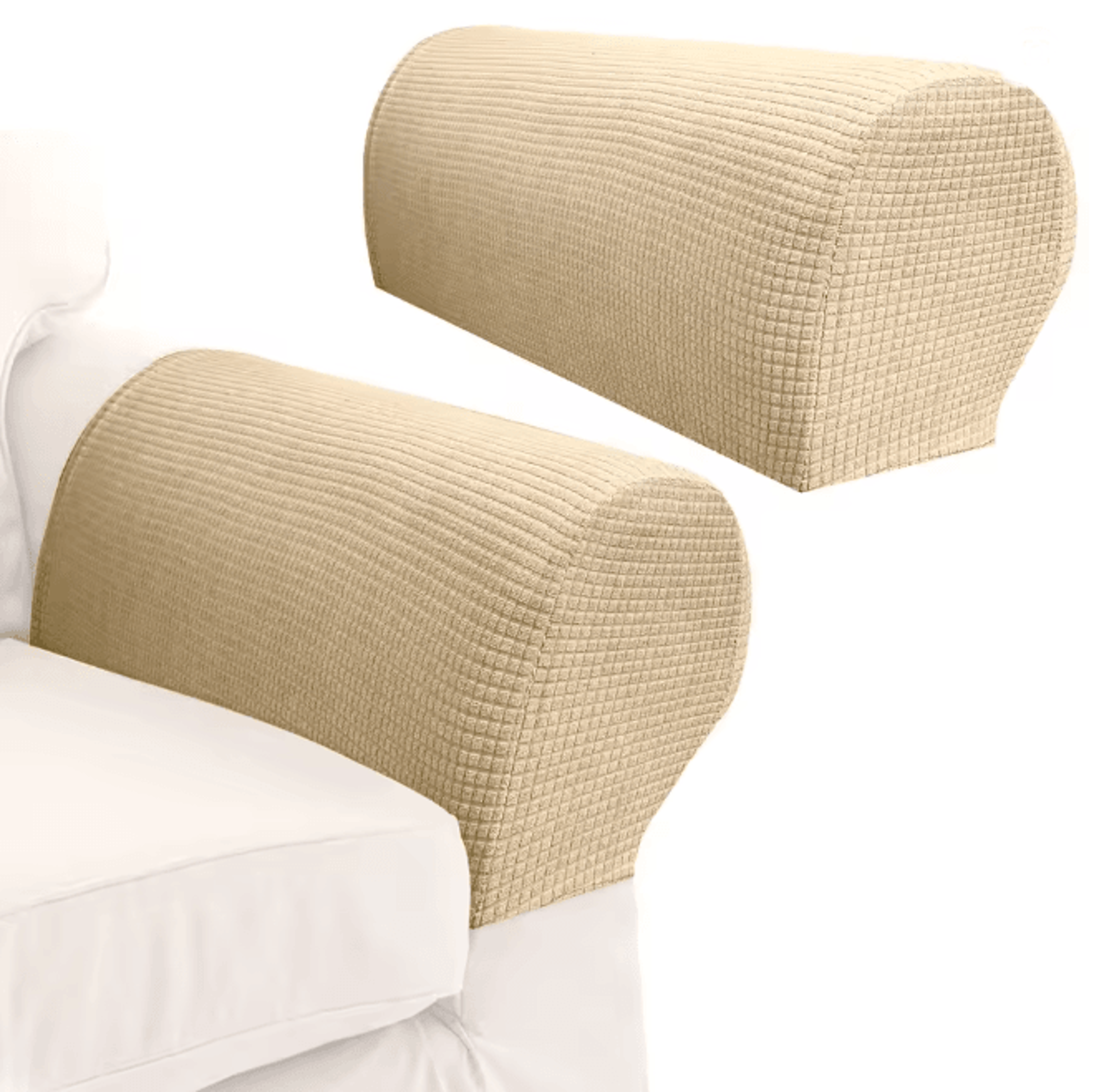 Stretch Armrest Covers Elastic Sofa Arm Protectors Set 4