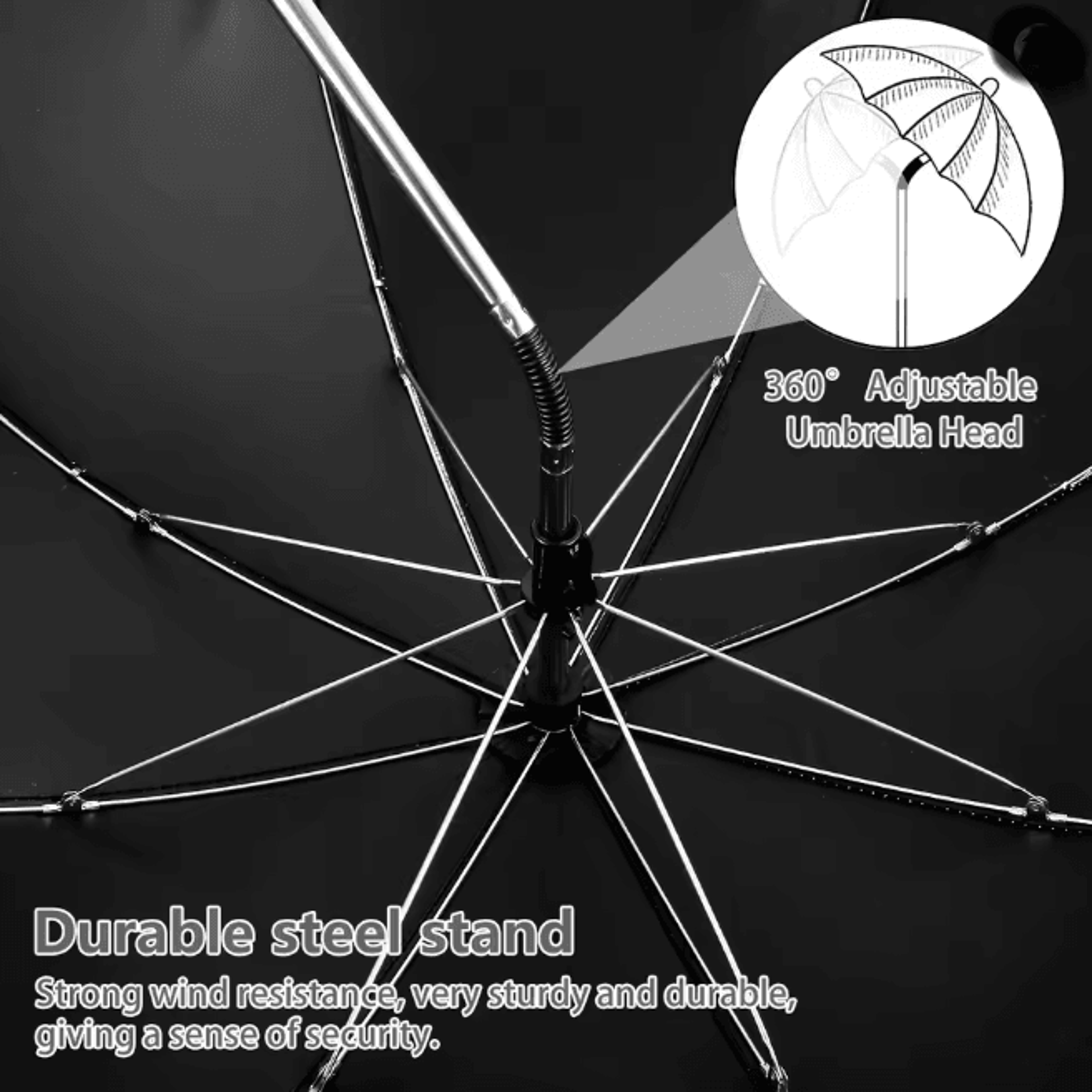 Universal Baby Stroller Umbrella Adjustable UV Protection Shade For Prams 1