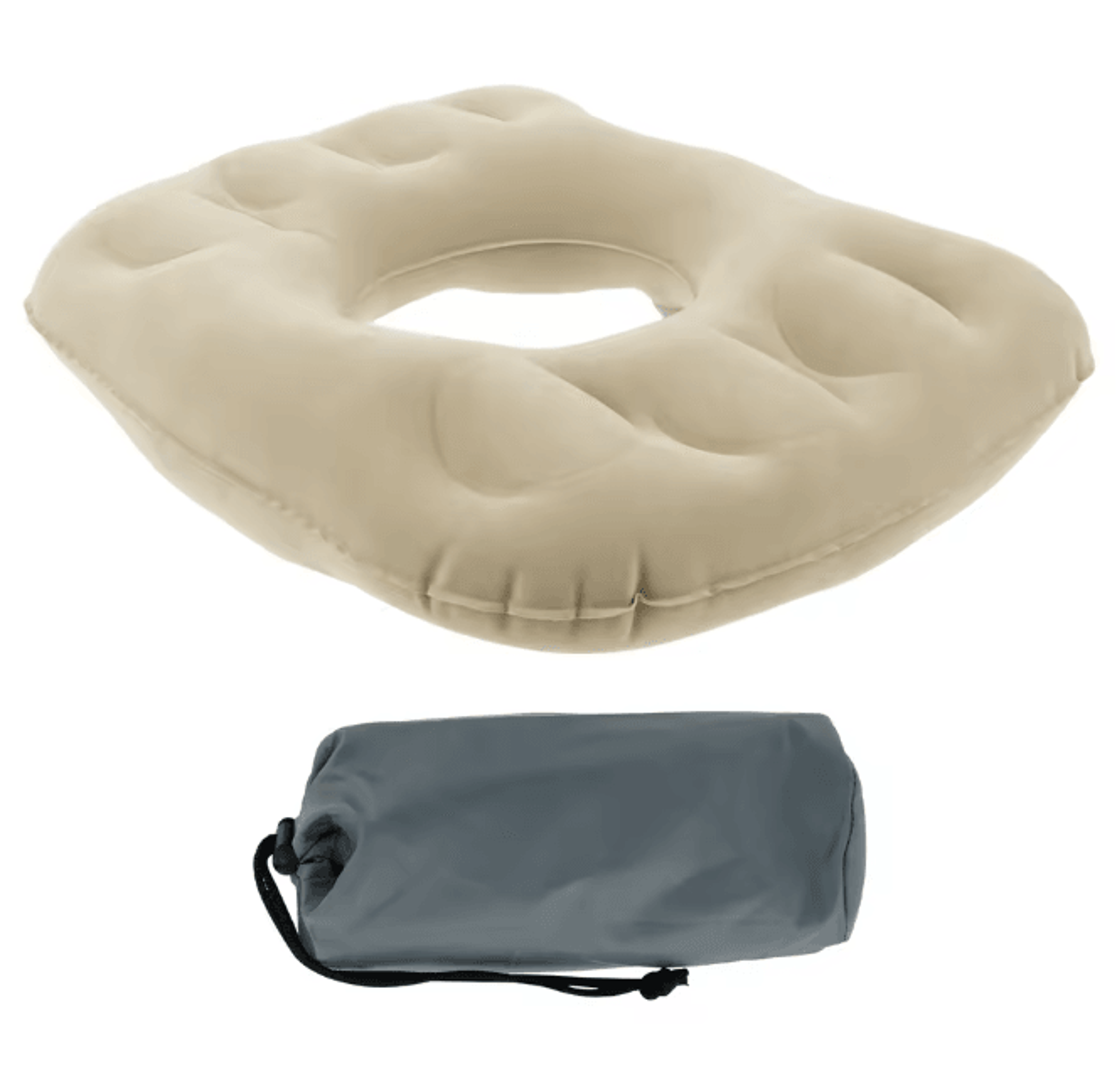 Inflatable Donut Seat Cushion Adjustable Lightweight Pressure Relief Pillow 0