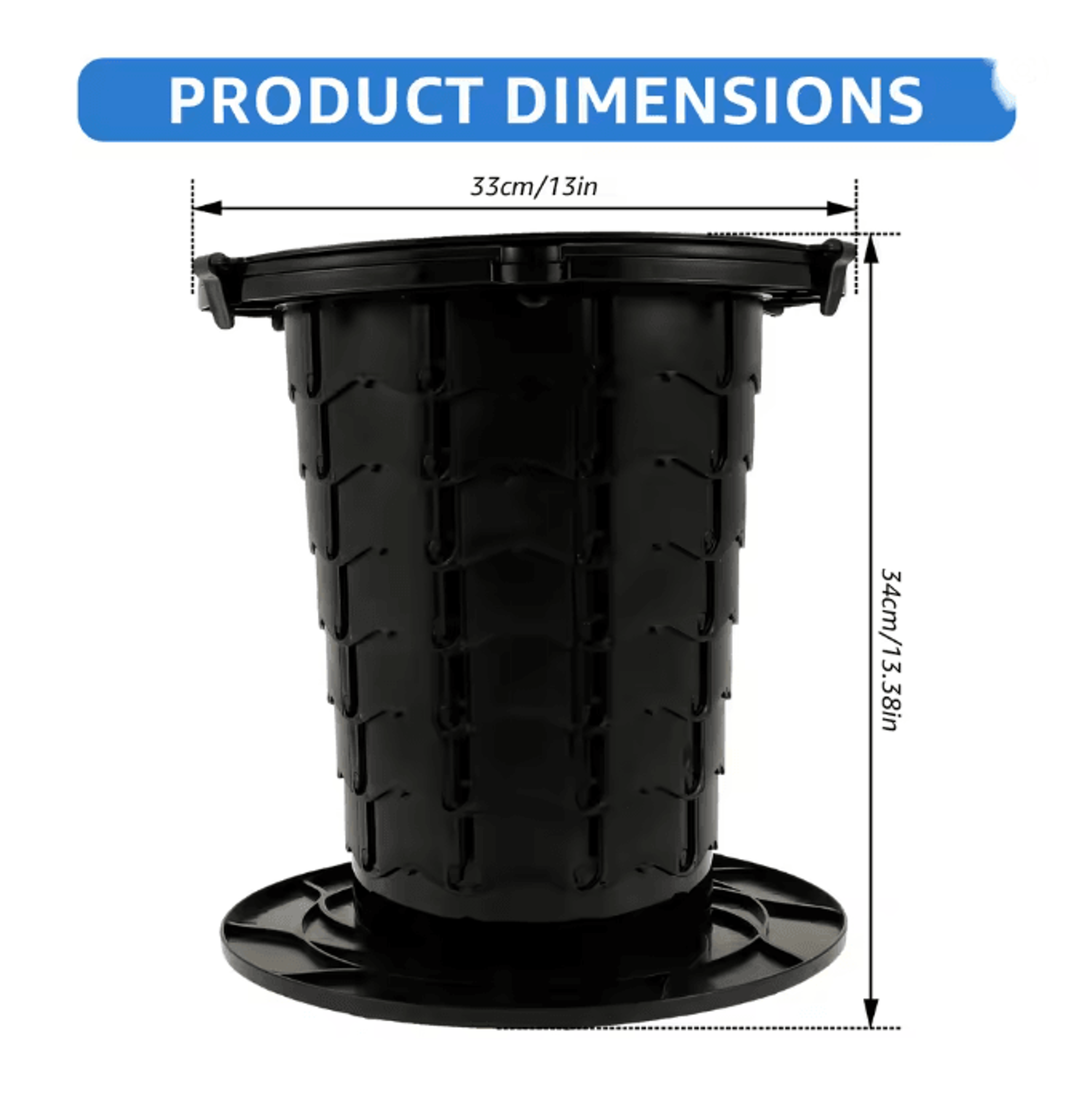 Portable Retractable Camping Toilet Lightweight Folding Travel Toilet 5