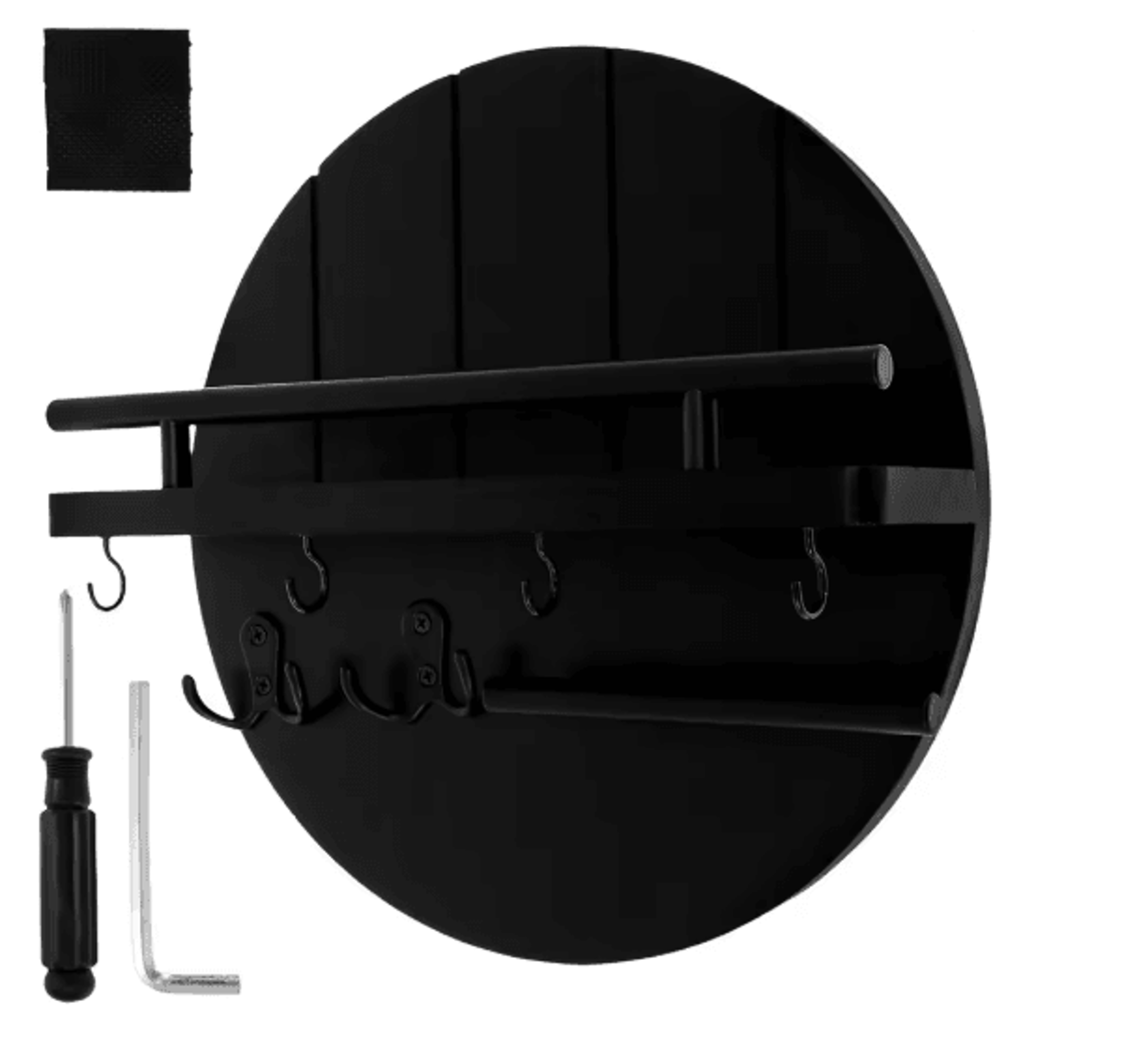 Rustic Wooden Wall Key Organizer Shelf With Hooks And Mail Storage 3