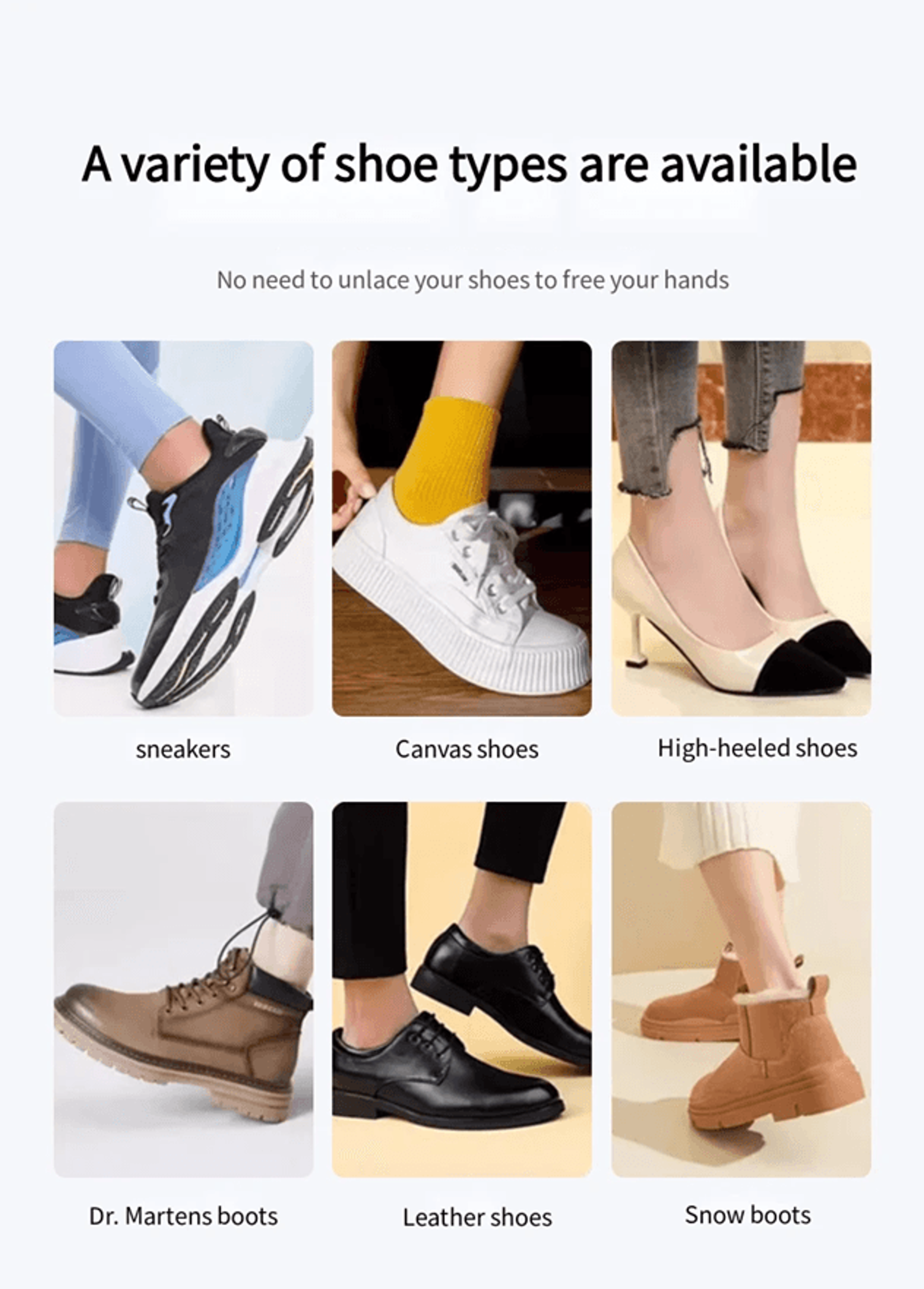 Adjustable Long Shoe Horn For Easy Wear No Bending Comfort Fit 1