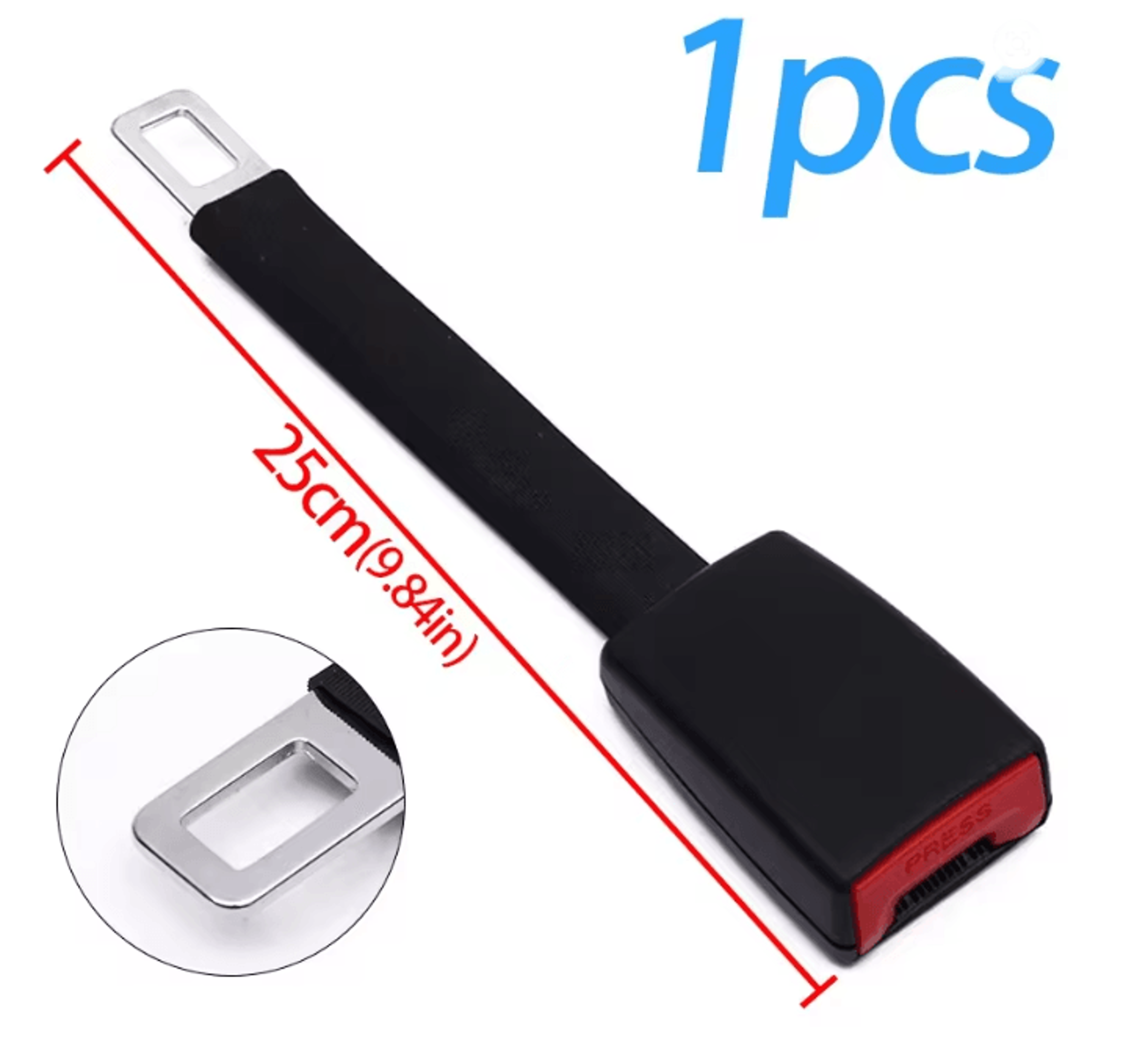 Car Seat Belt Extender Buckle Comfortable Lengthening Adapter 9