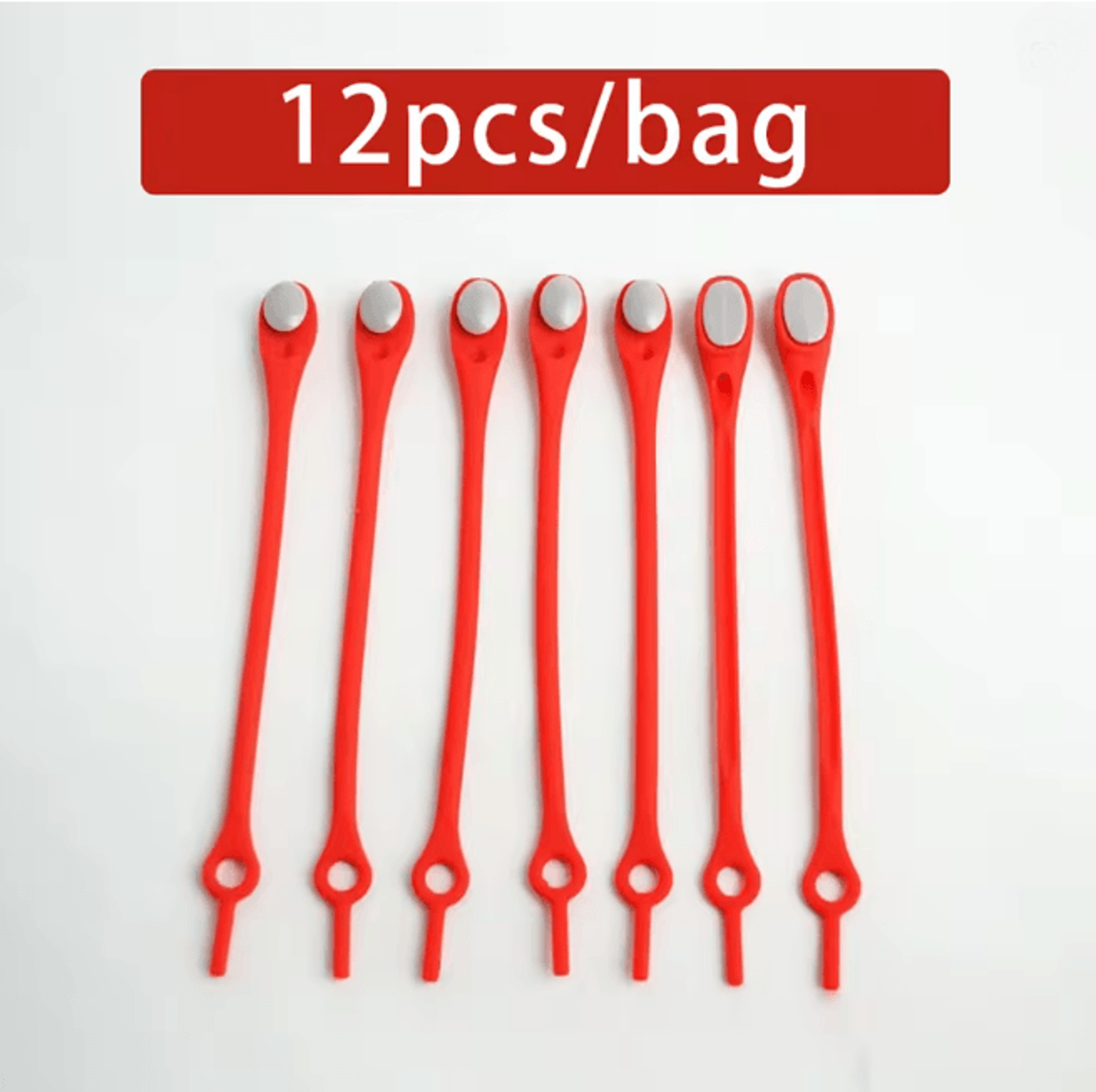 Stretch Silicone No Tie Shoelaces Elastic Shoe Laces Set Of 12 12