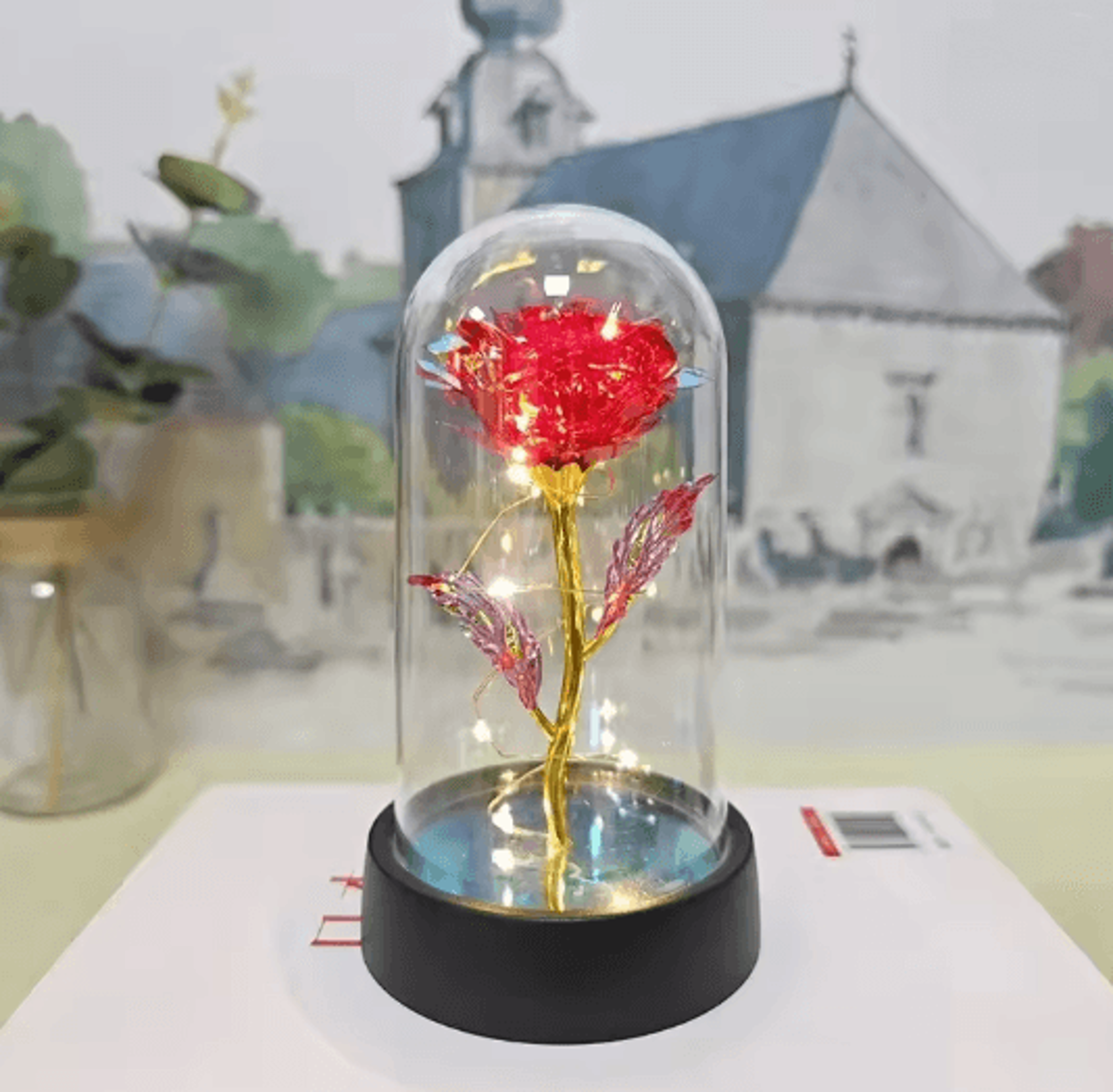 Eternal Rose LED Light Gift Romantic Artificial Flower Decor 2
