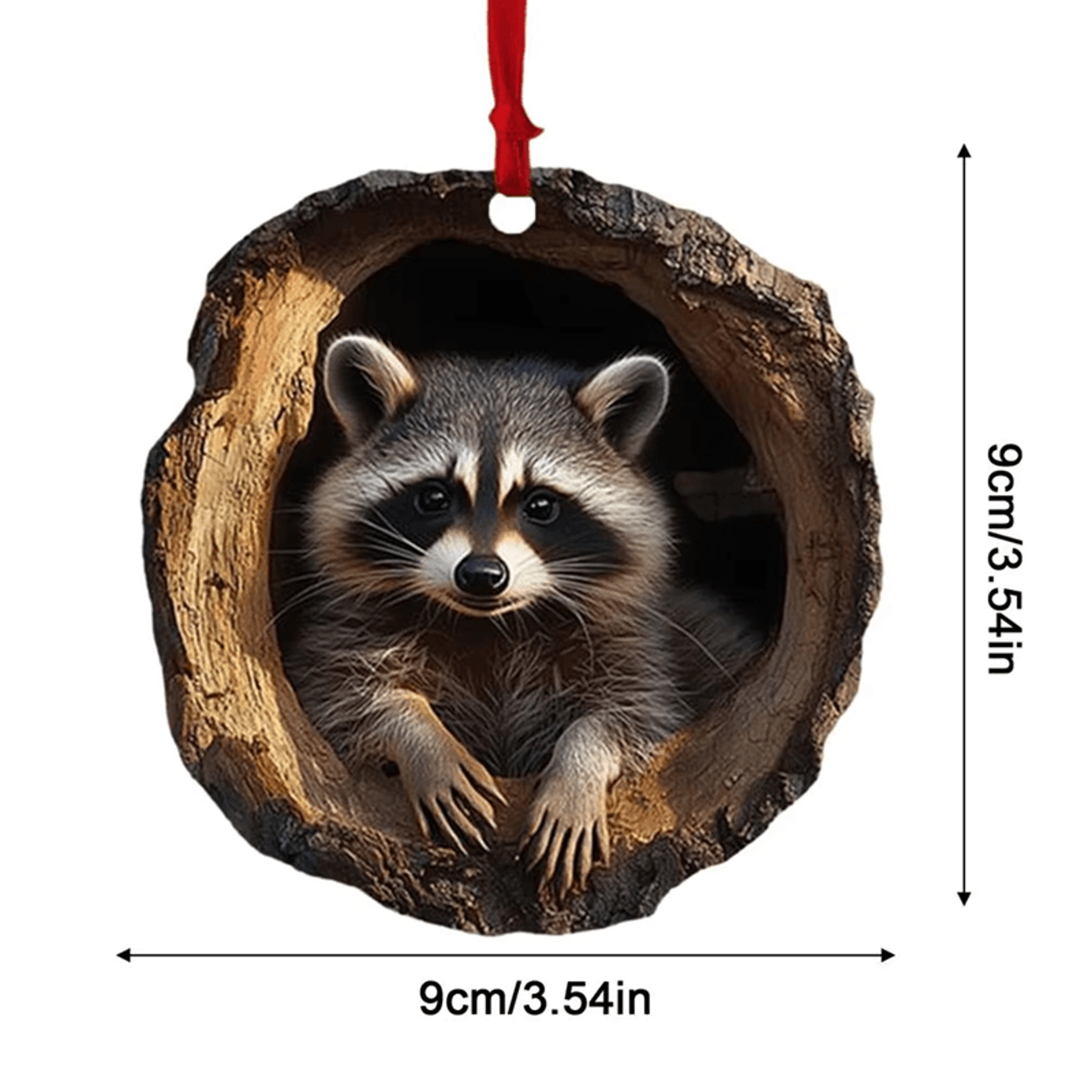 Woodland Animal Acrylic Christmas Ornament Cute Holiday Decor 4