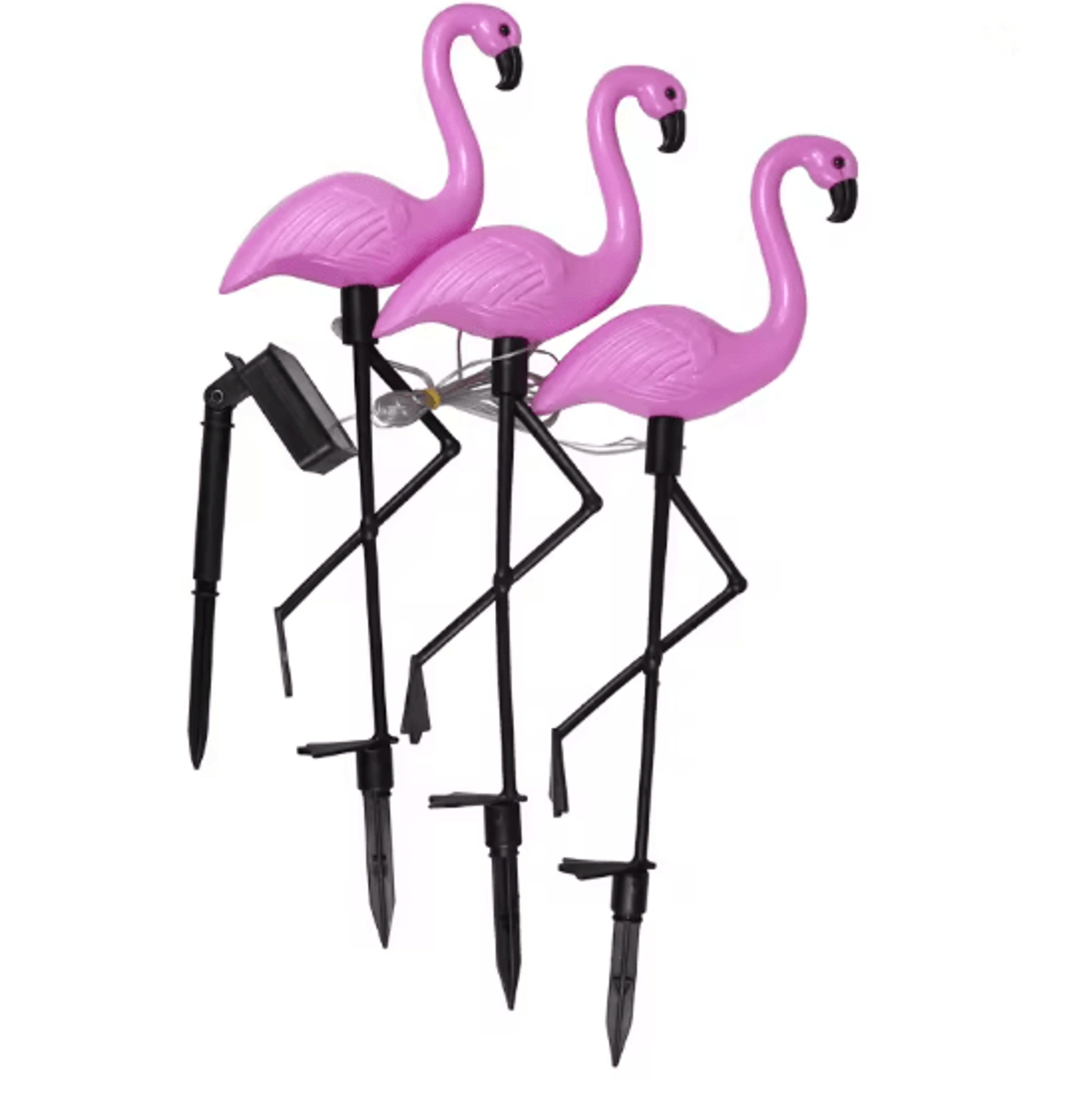 FlamingoGlow Solar Garden Light For Outdoor Pathways And Patio Decor 4