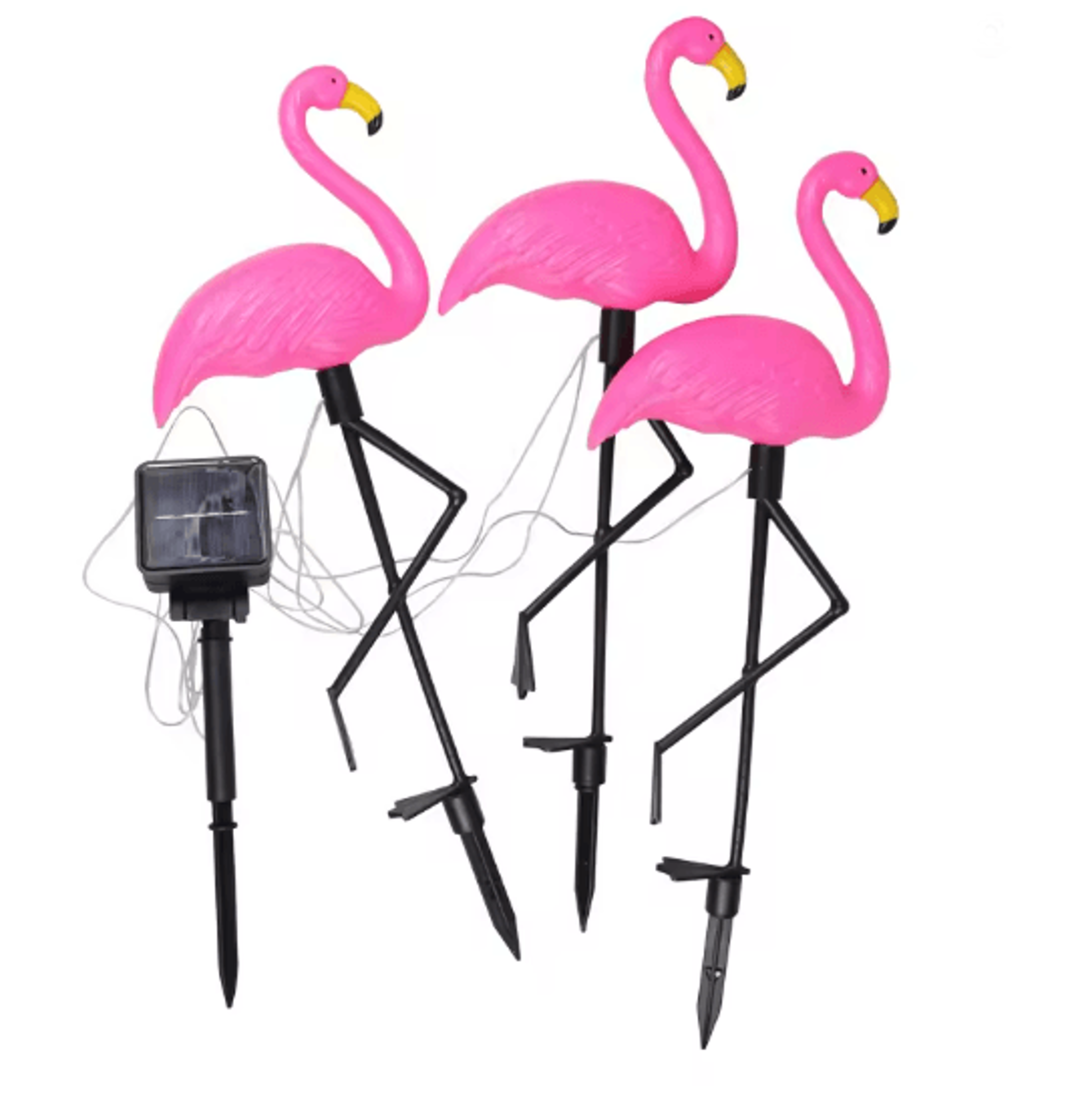FlamingoGlow Solar Garden Light For Outdoor Pathways And Patio Decor 5