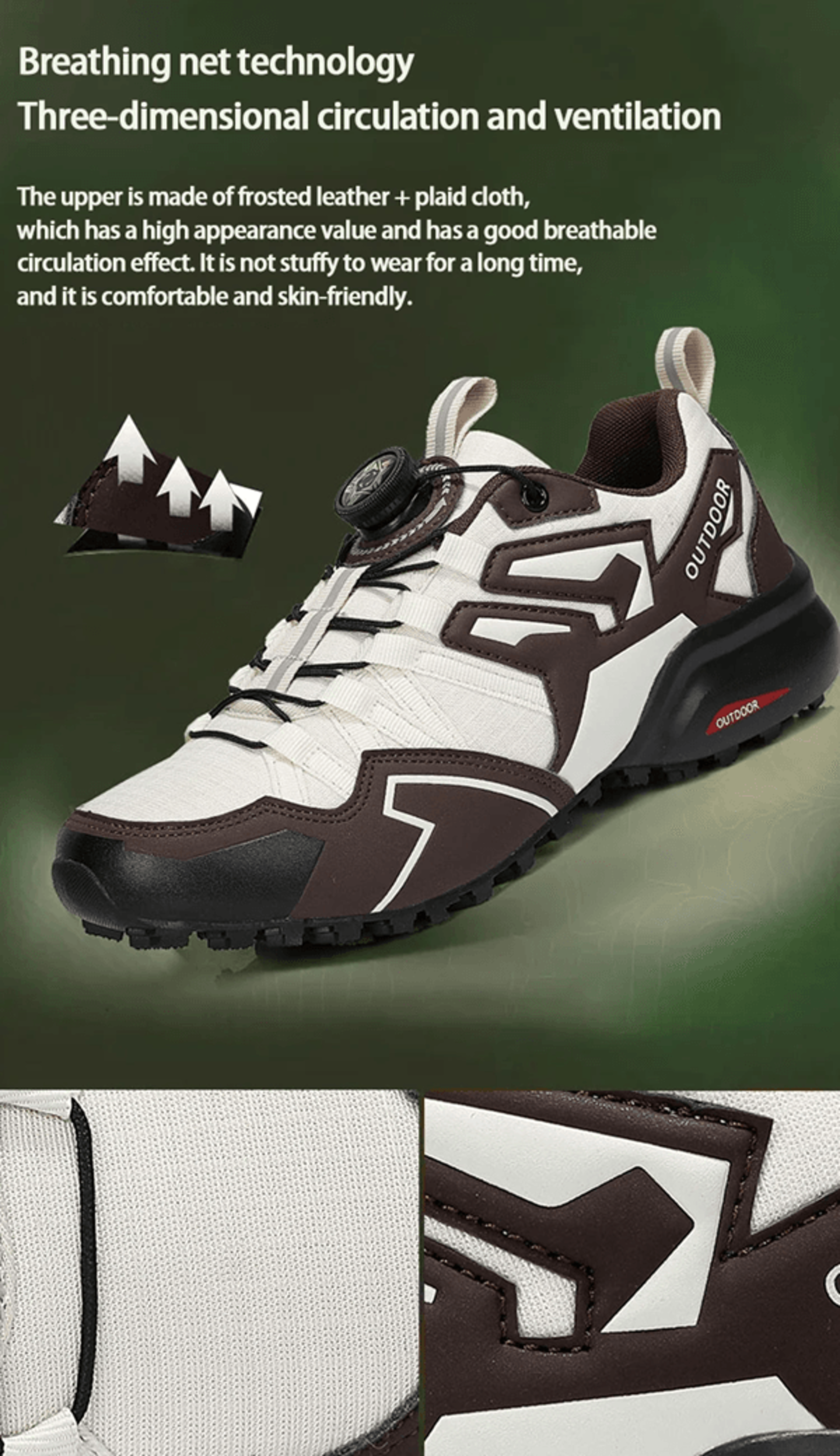 TrailForge Mens Hiking Sneakers For Trekking And Cycling Performance 1