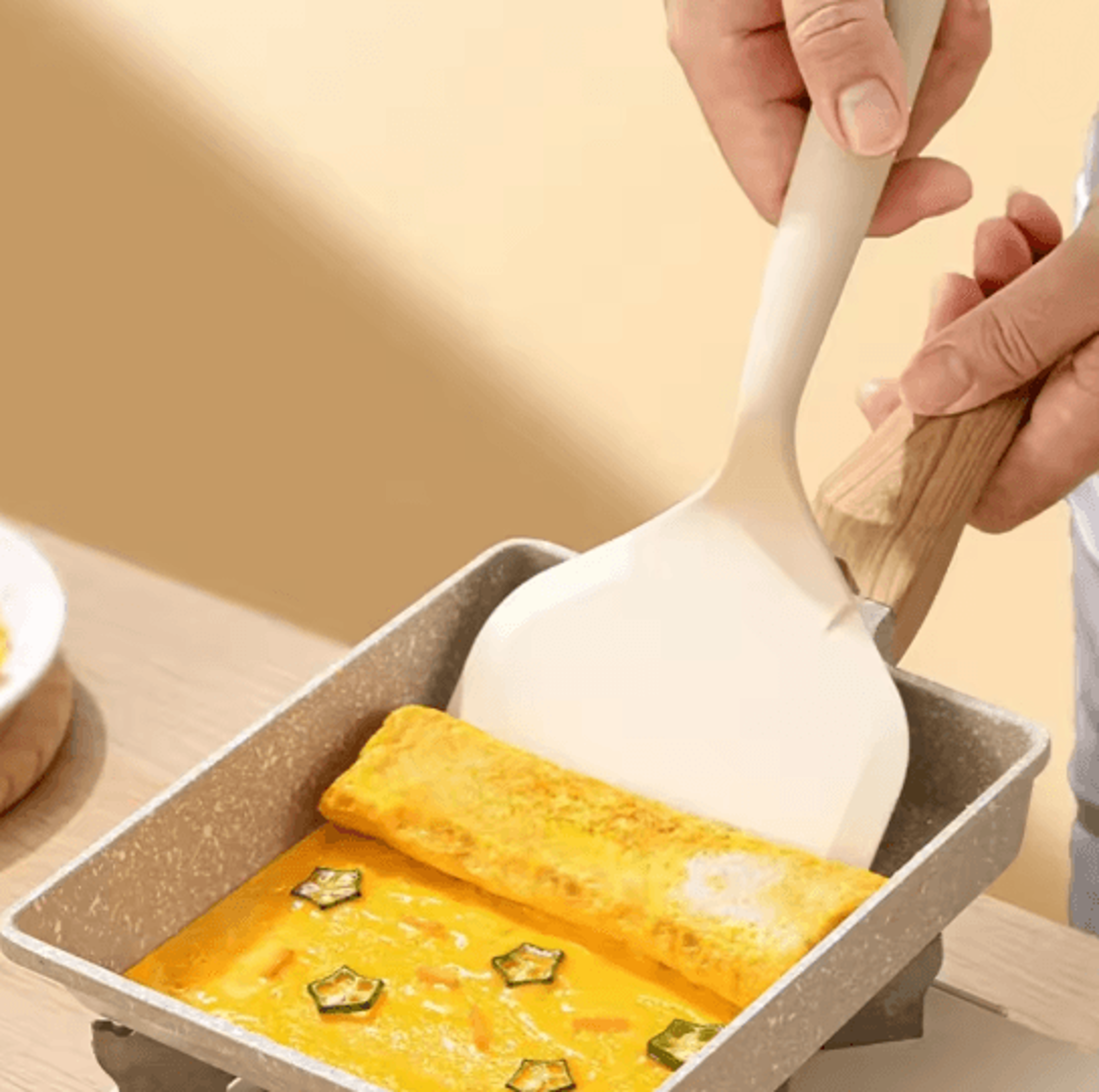 heat resistant silicone spatula non stick cooking and baking tool