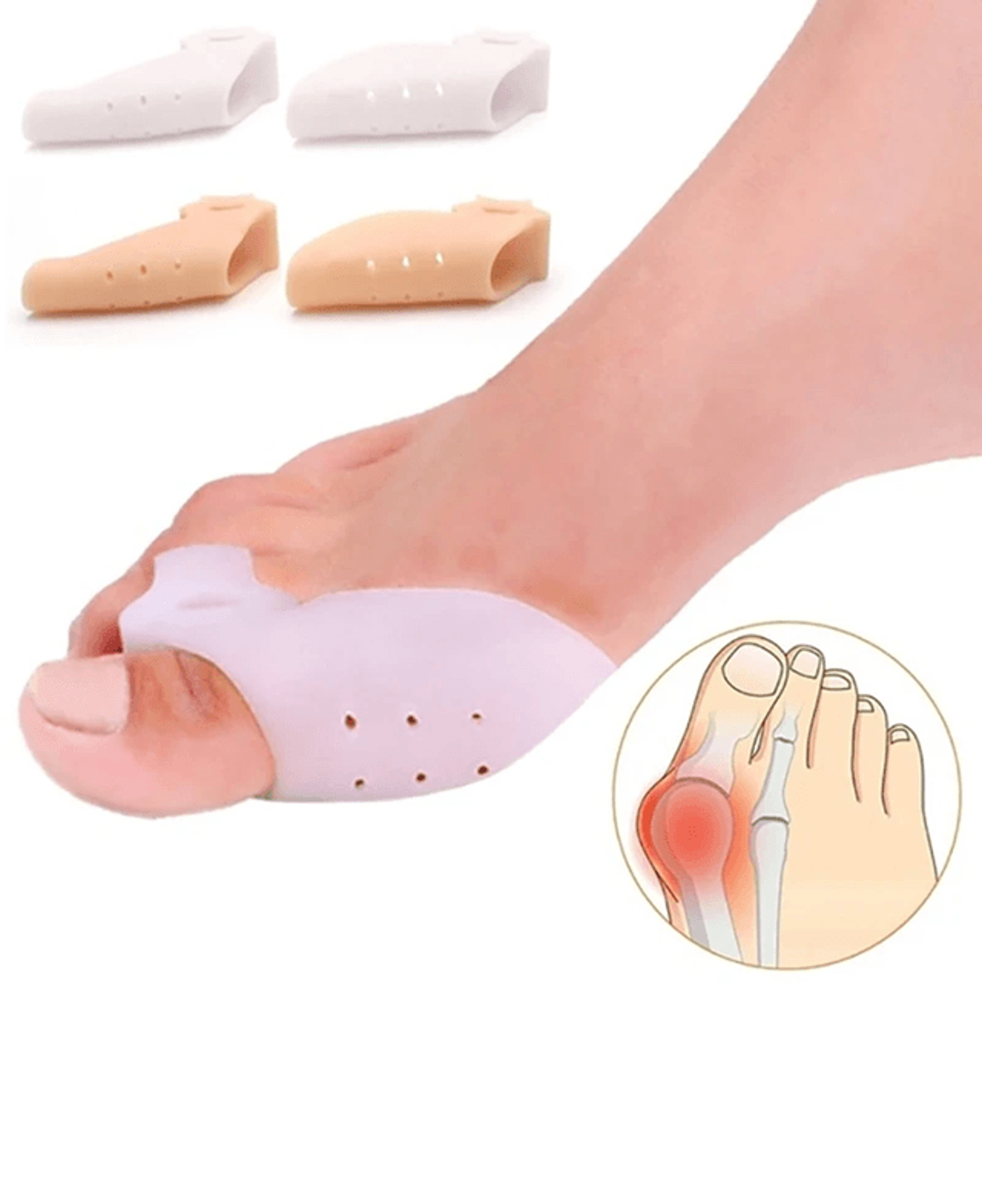 Premium Silicone Toe Separator  Bunion Correction Set For Comfortable Toe Alignment And Pain Relief 0